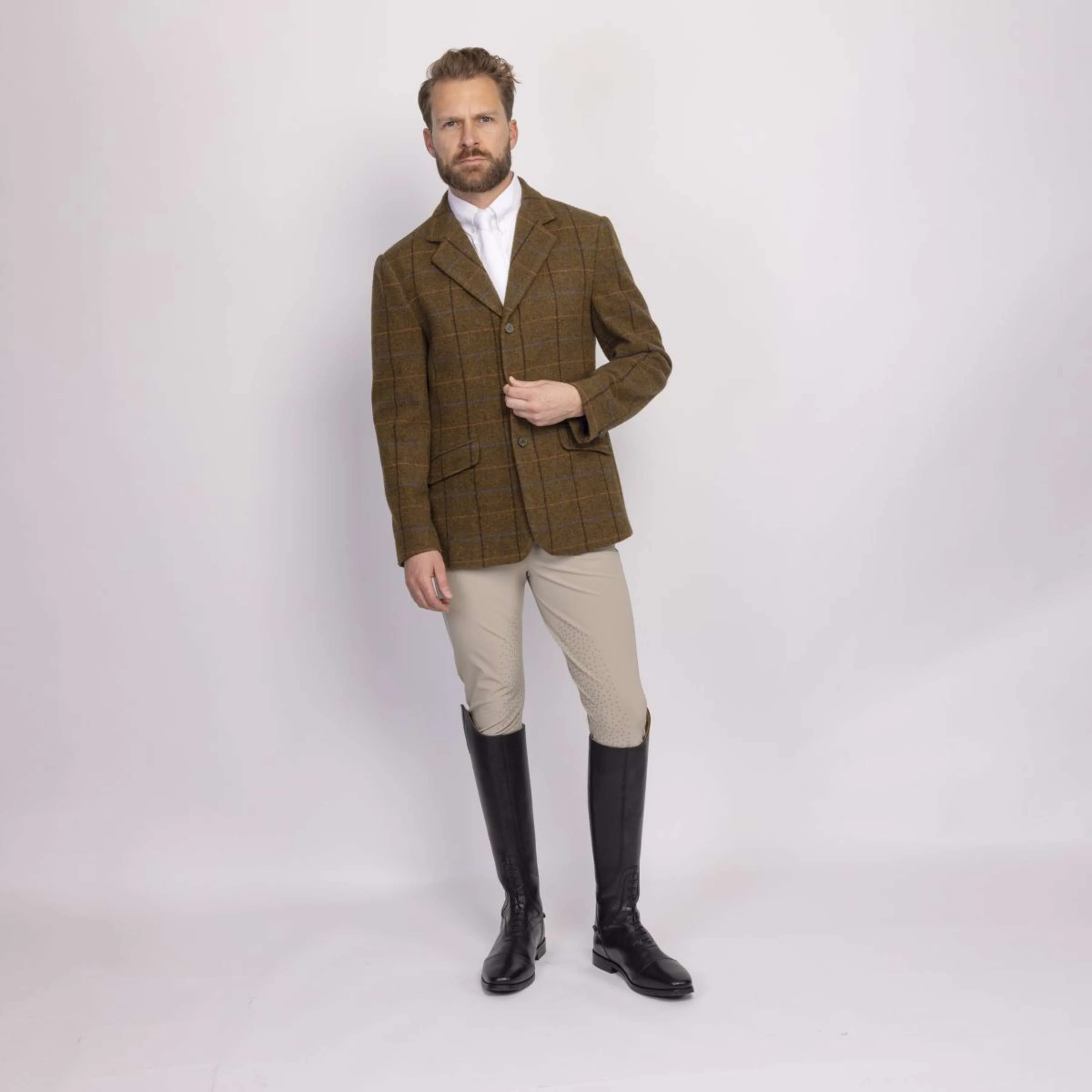 Aubrion by Shires Turnierjacket Saratoga Herren Eichenbraun Check - Image 14