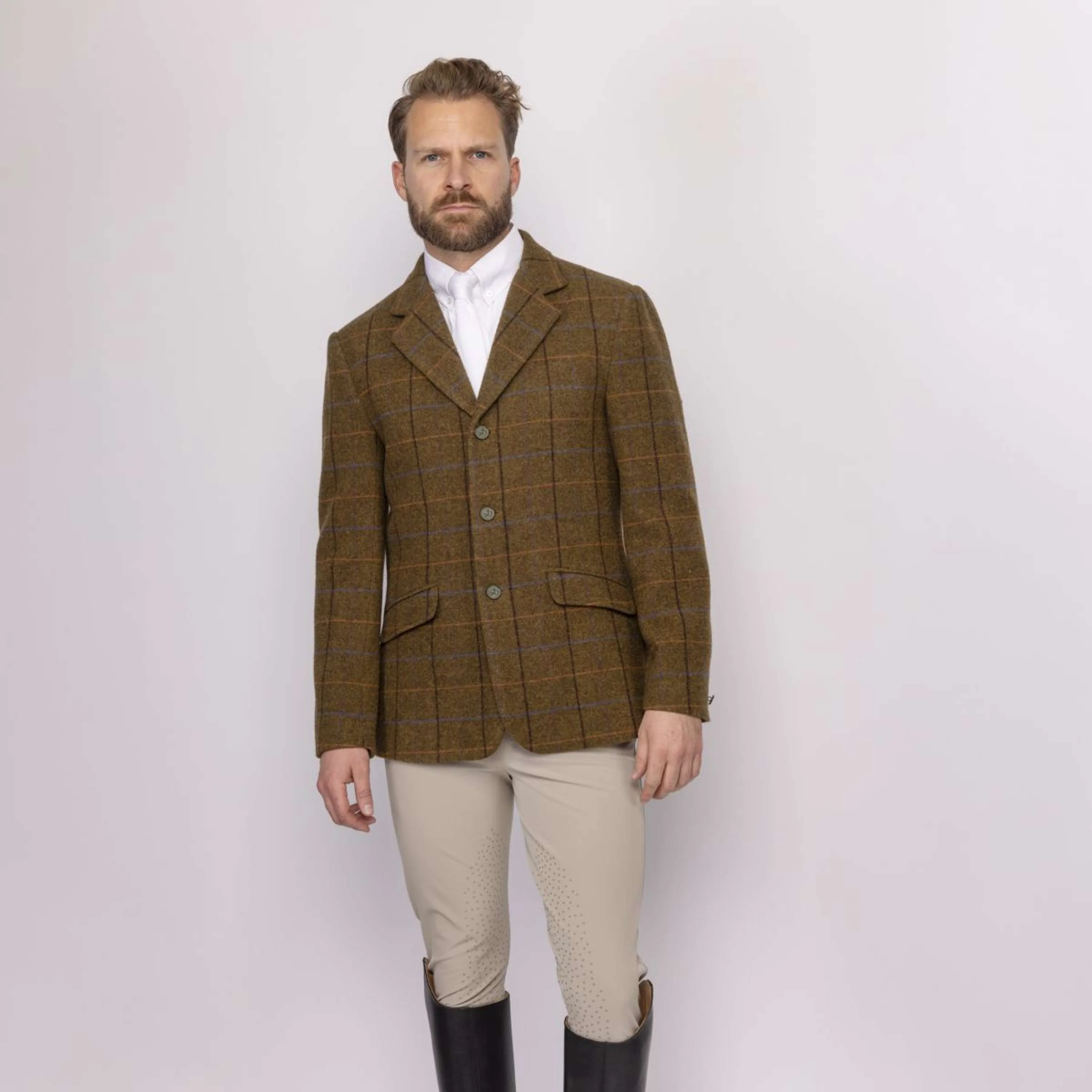 Aubrion by Shires Turnierjacket Saratoga Herren Eichenbraun Check - Image 16