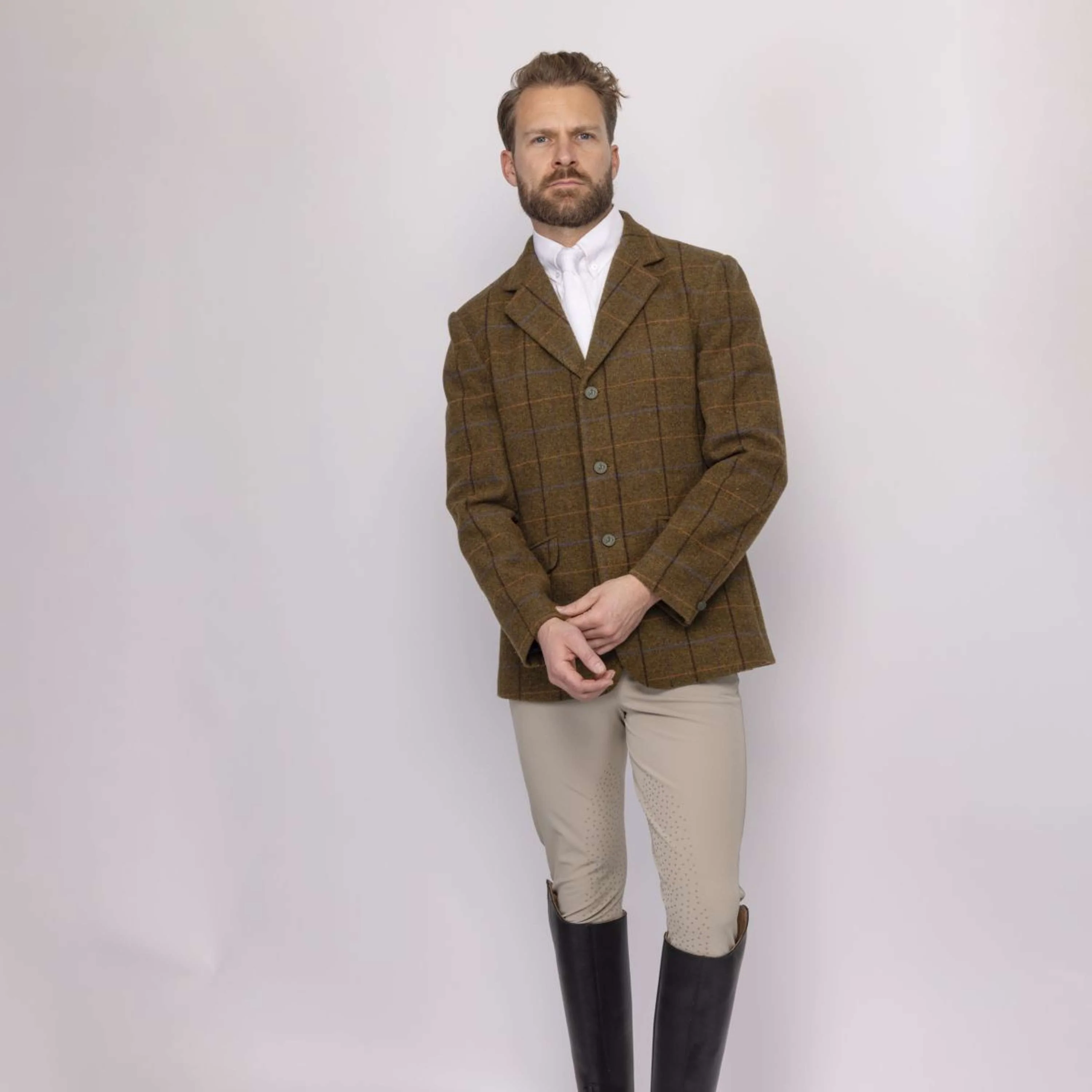 Aubrion by Shires Turnierjacket Saratoga Herren Eichenbraun Check - Image 17