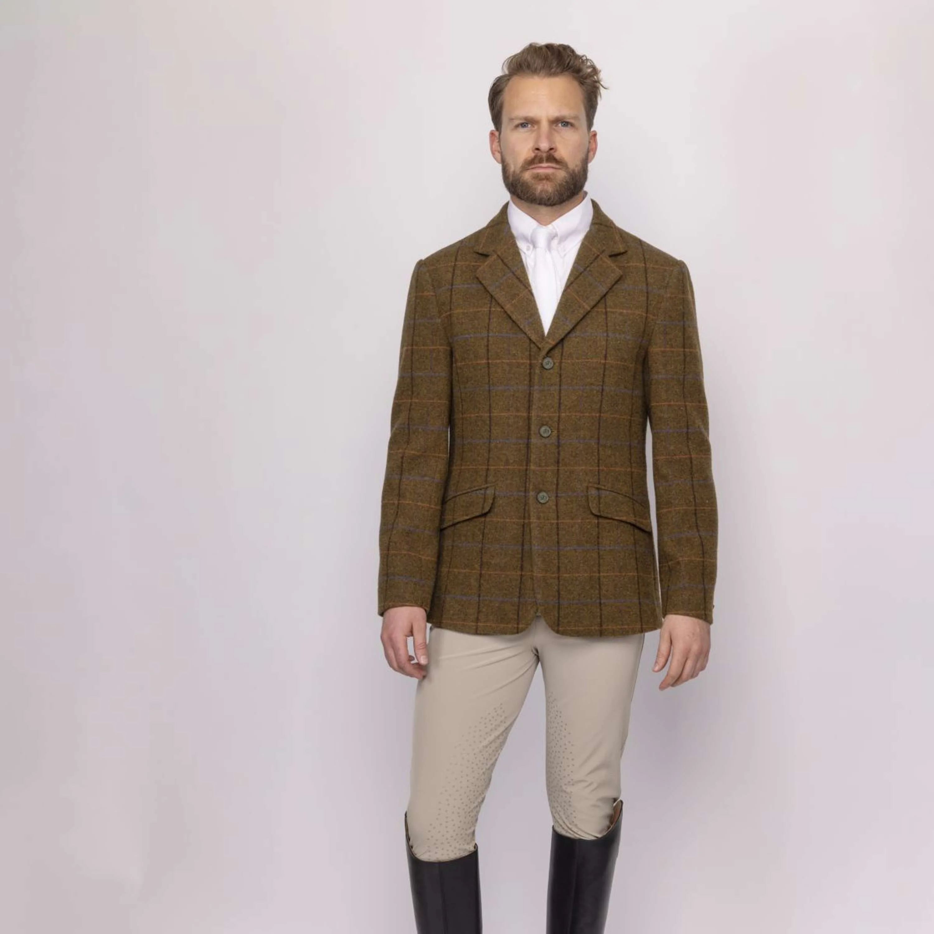 Aubrion by Shires Turnierjacket Saratoga Herren Eichenbraun Check - Image 18