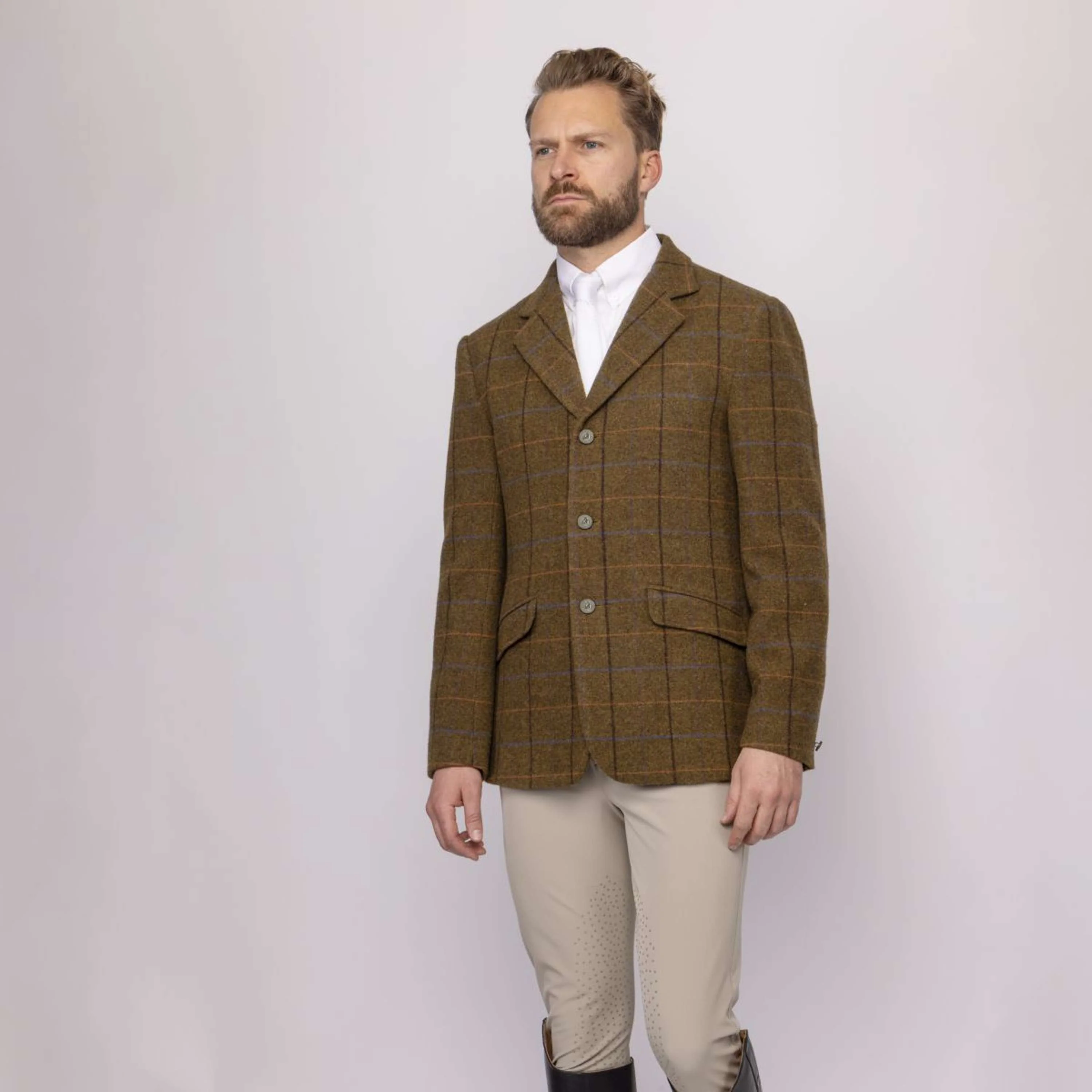 Aubrion by Shires Turnierjacket Saratoga Herren Eichenbraun Check - Image 19