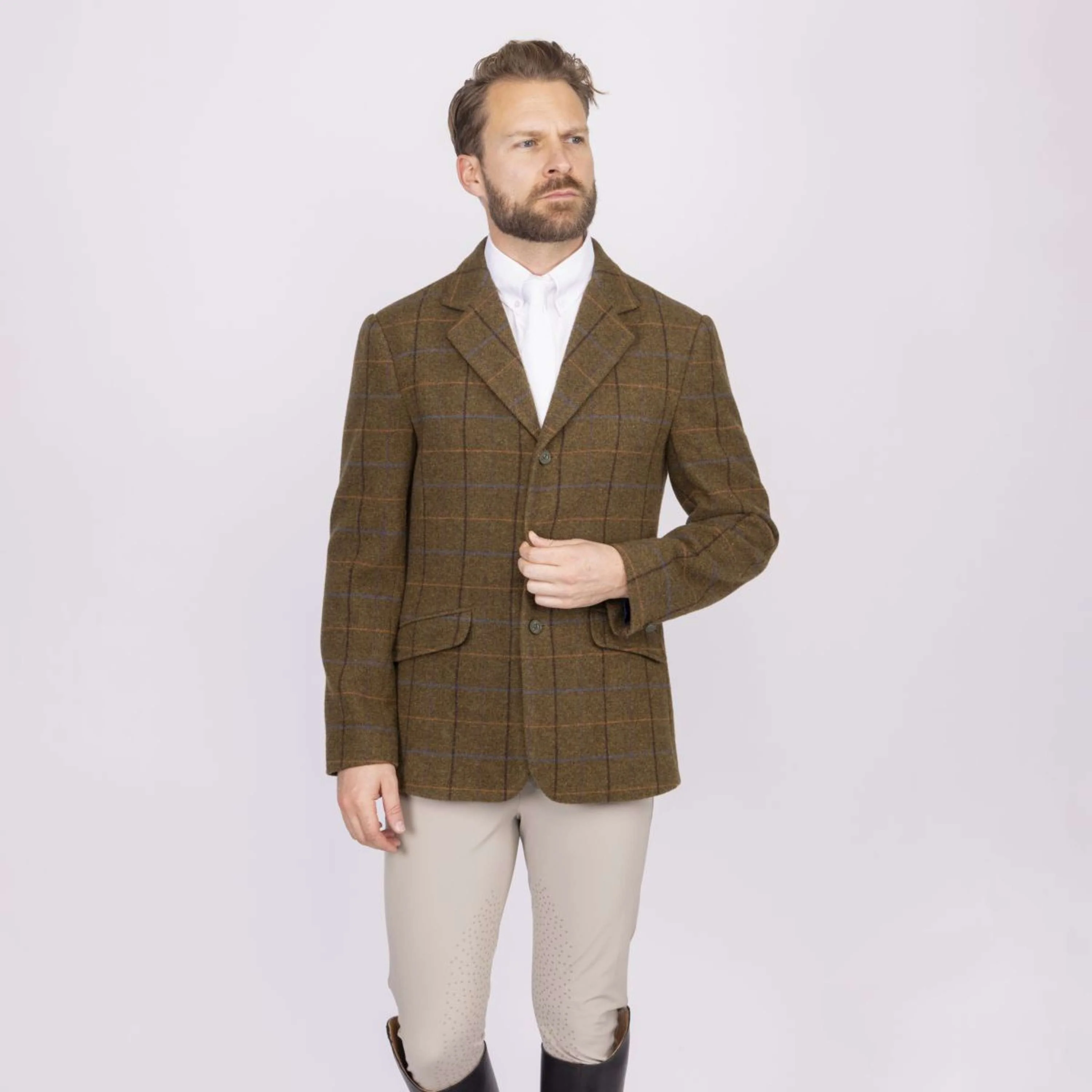 Aubrion by Shires Turnierjacket Saratoga Herren Eichenbraun Check - Image 3