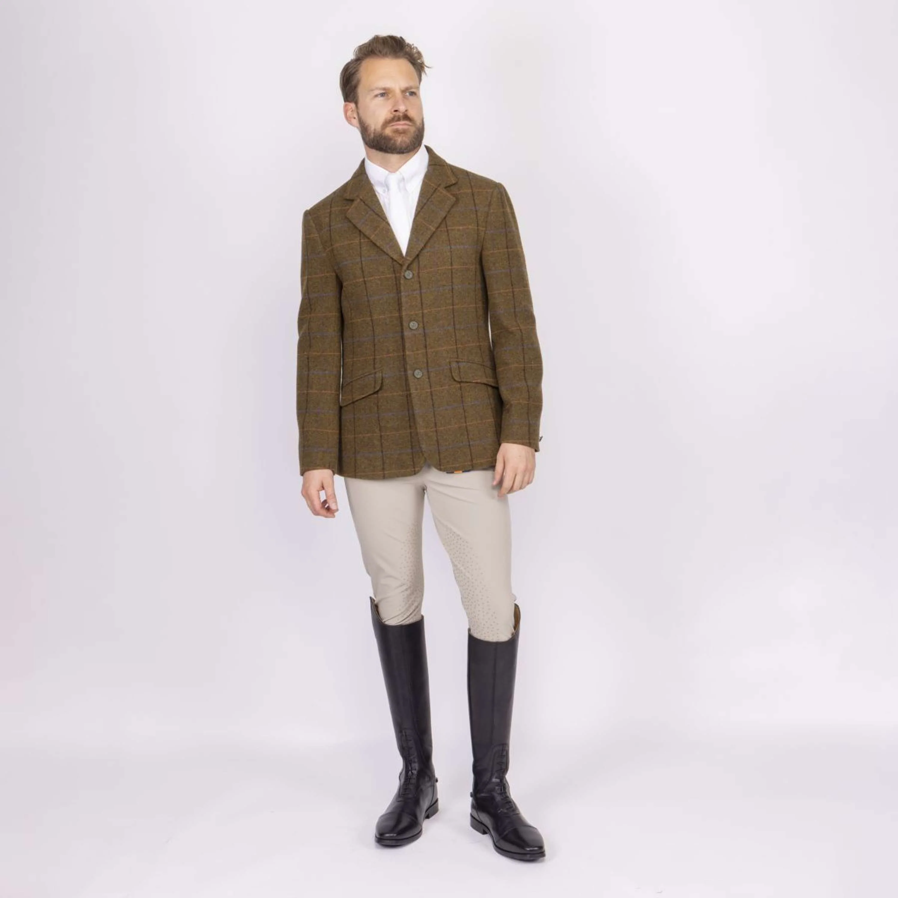 Aubrion by Shires Turnierjacket Saratoga Herren Eichenbraun Check - Image 4