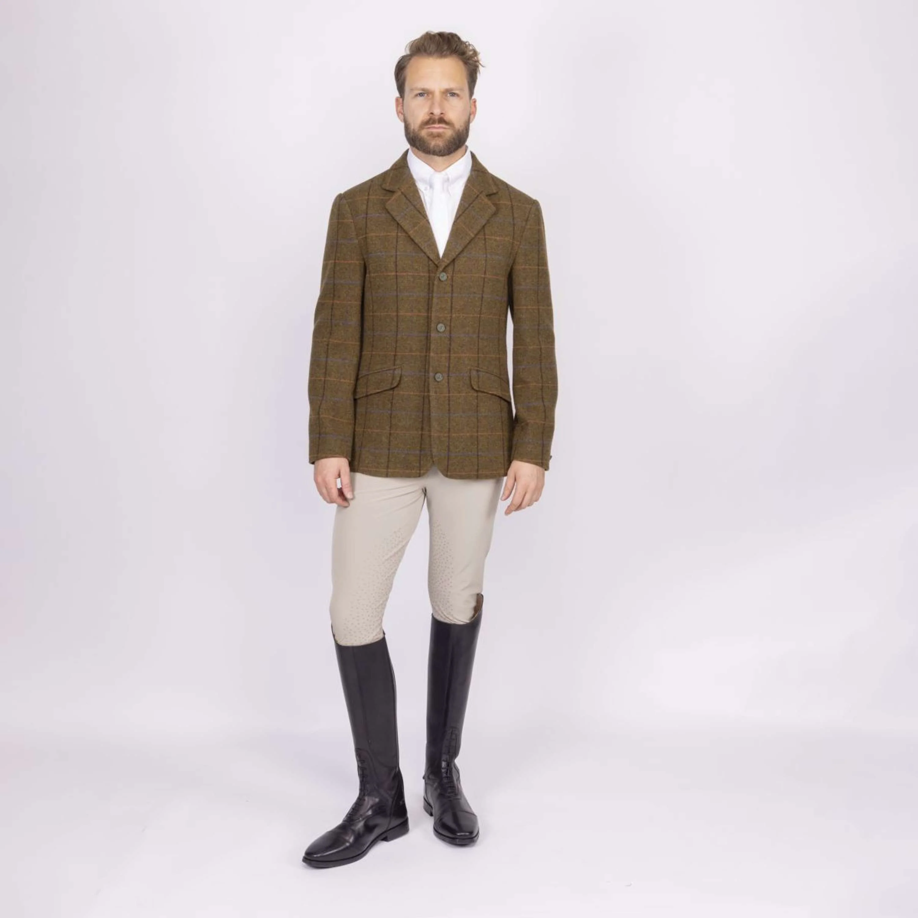Aubrion by Shires Turnierjacket Saratoga Herren Eichenbraun Check - Image 5