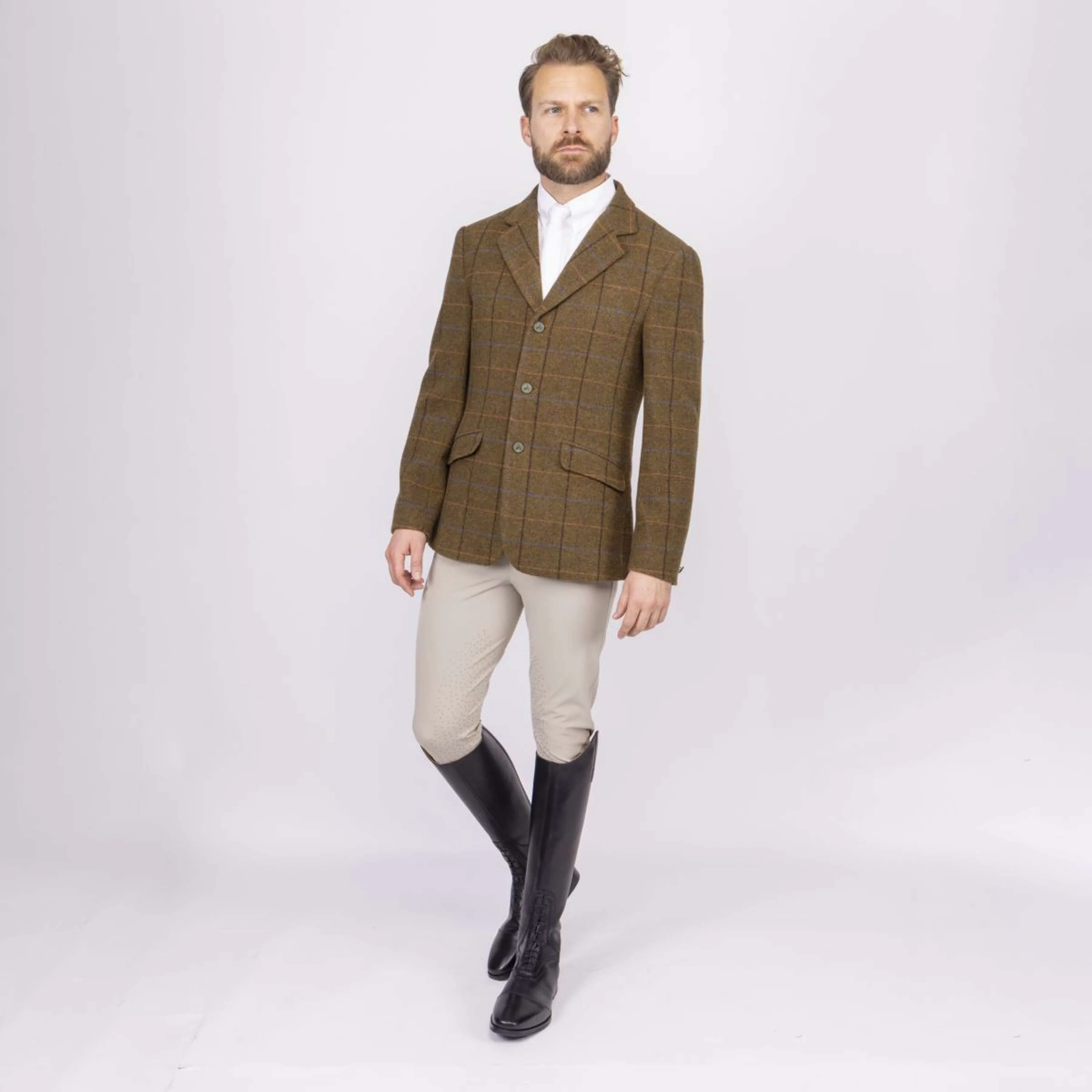 Aubrion by Shires Turnierjacket Saratoga Herren Eichenbraun Check - Image 6