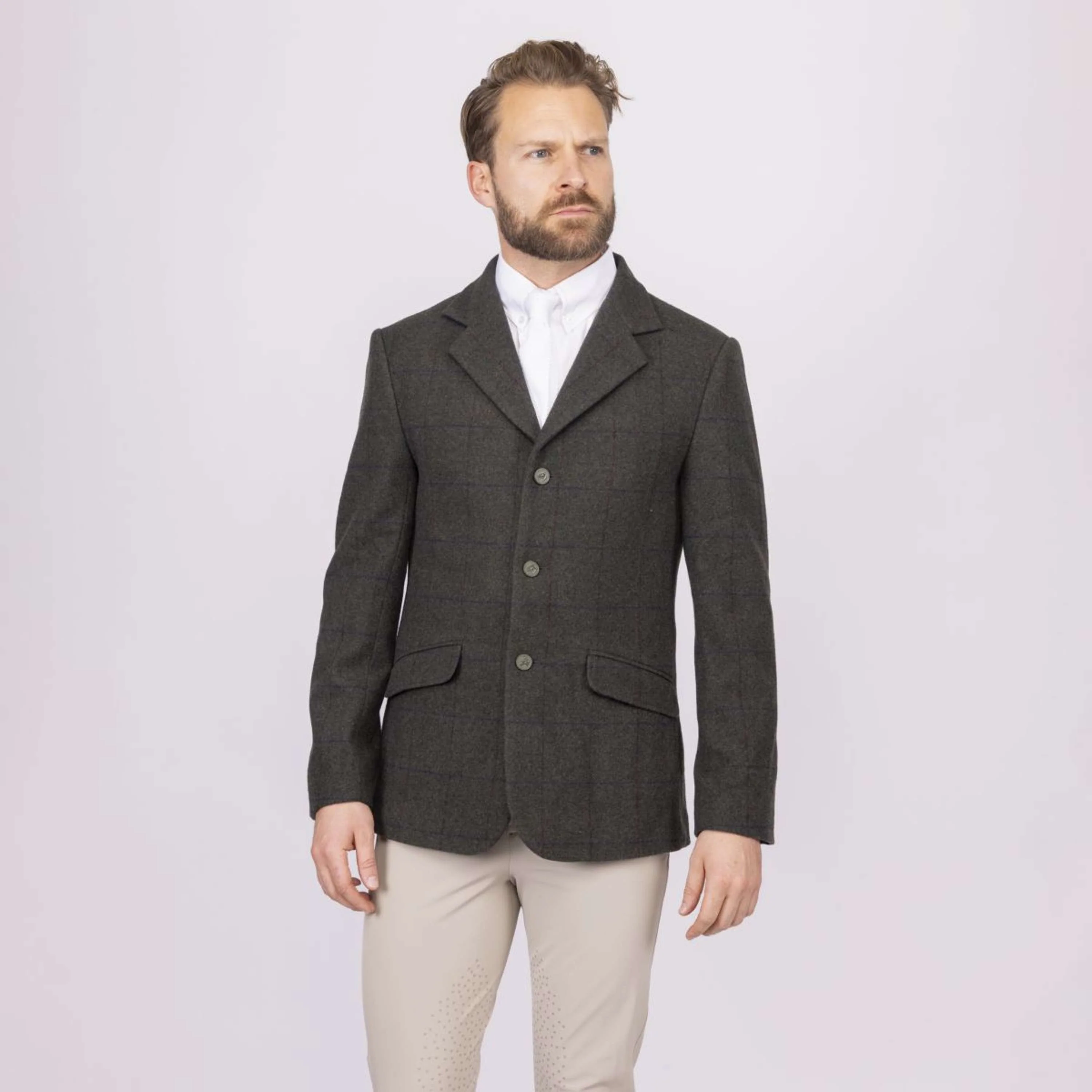 Aubrion by Shires Turnierjacket Saratoga Herren Elm Grün Check - Image 10