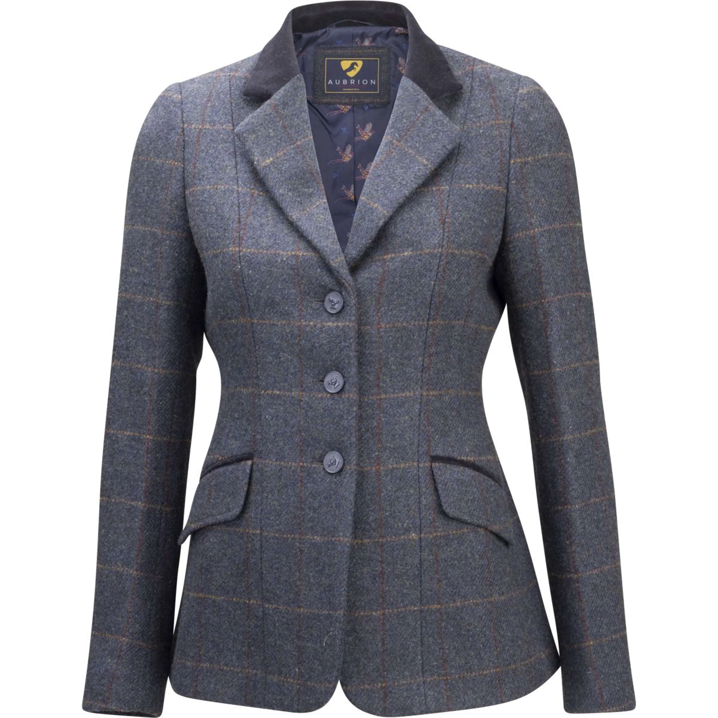 Aubrion by Shires Turnierjacket Saratoga Juniper Navy Check