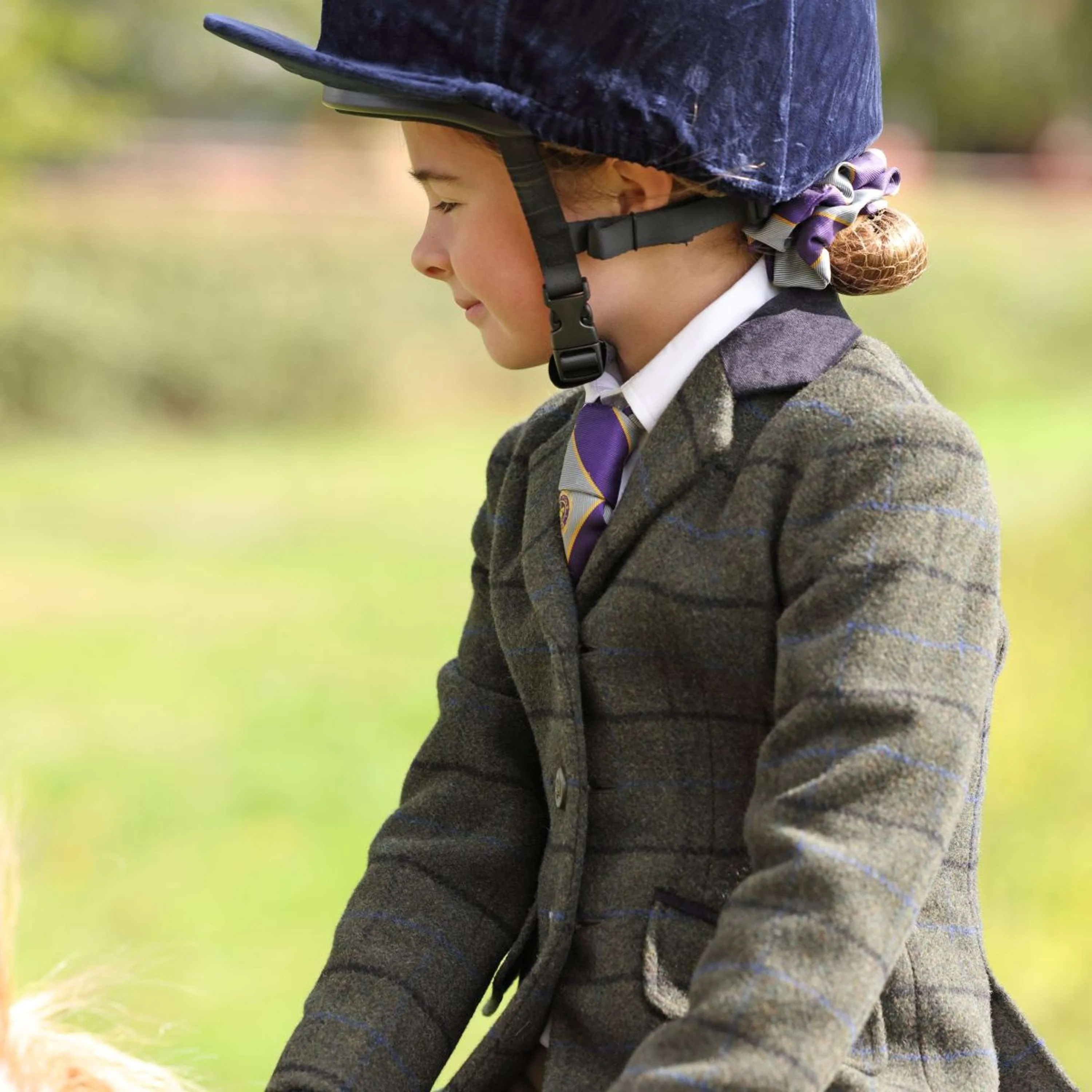 Aubrion by Shires Turnierjacket Saratoga Kinder Dunkel Grün Check - Image 6