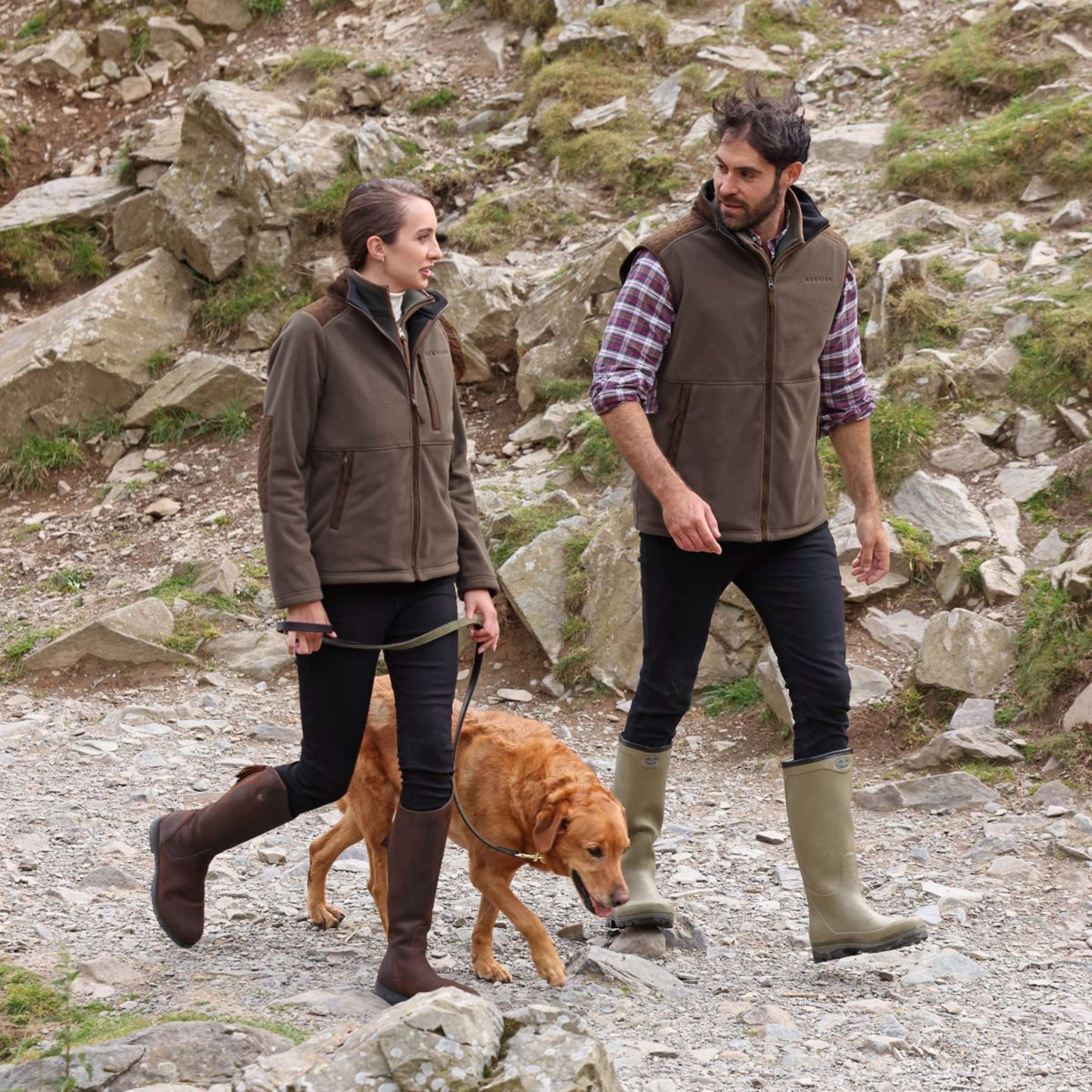 Aubrion by Shires Jacke Heritage Fleece Dunkelolive - Image 3