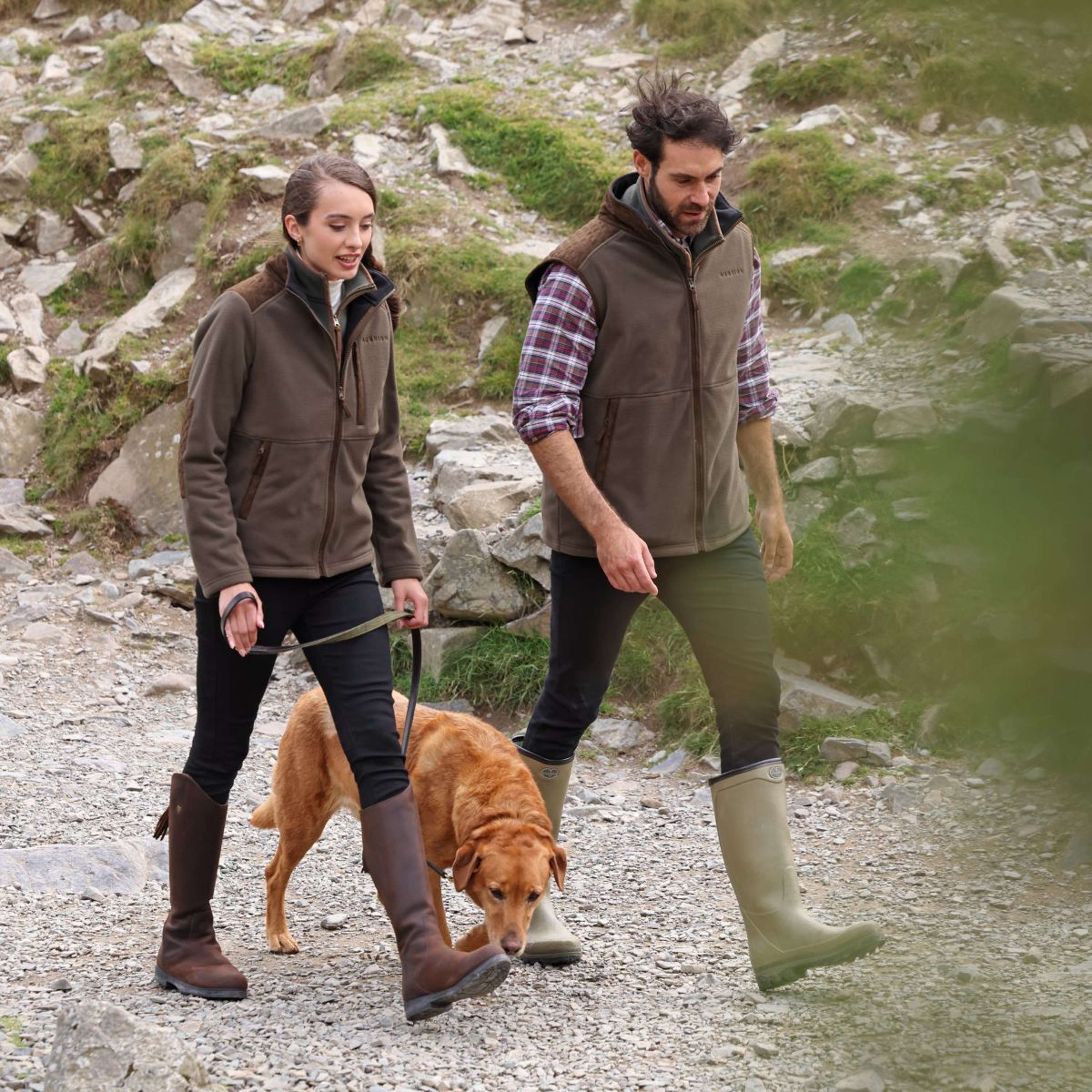 Aubrion by Shires Jacke Heritage Fleece Dunkelolive - Image 4