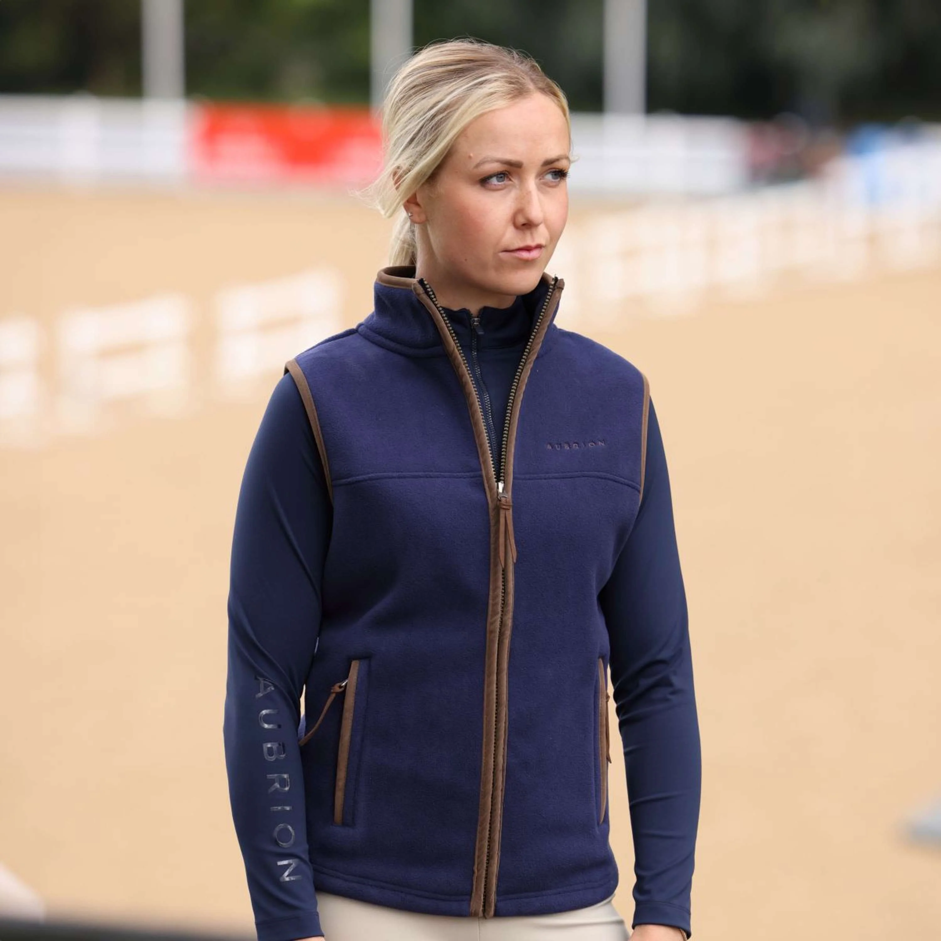 Aubrion by Shires Weste Original Fleece Navy - Image 6