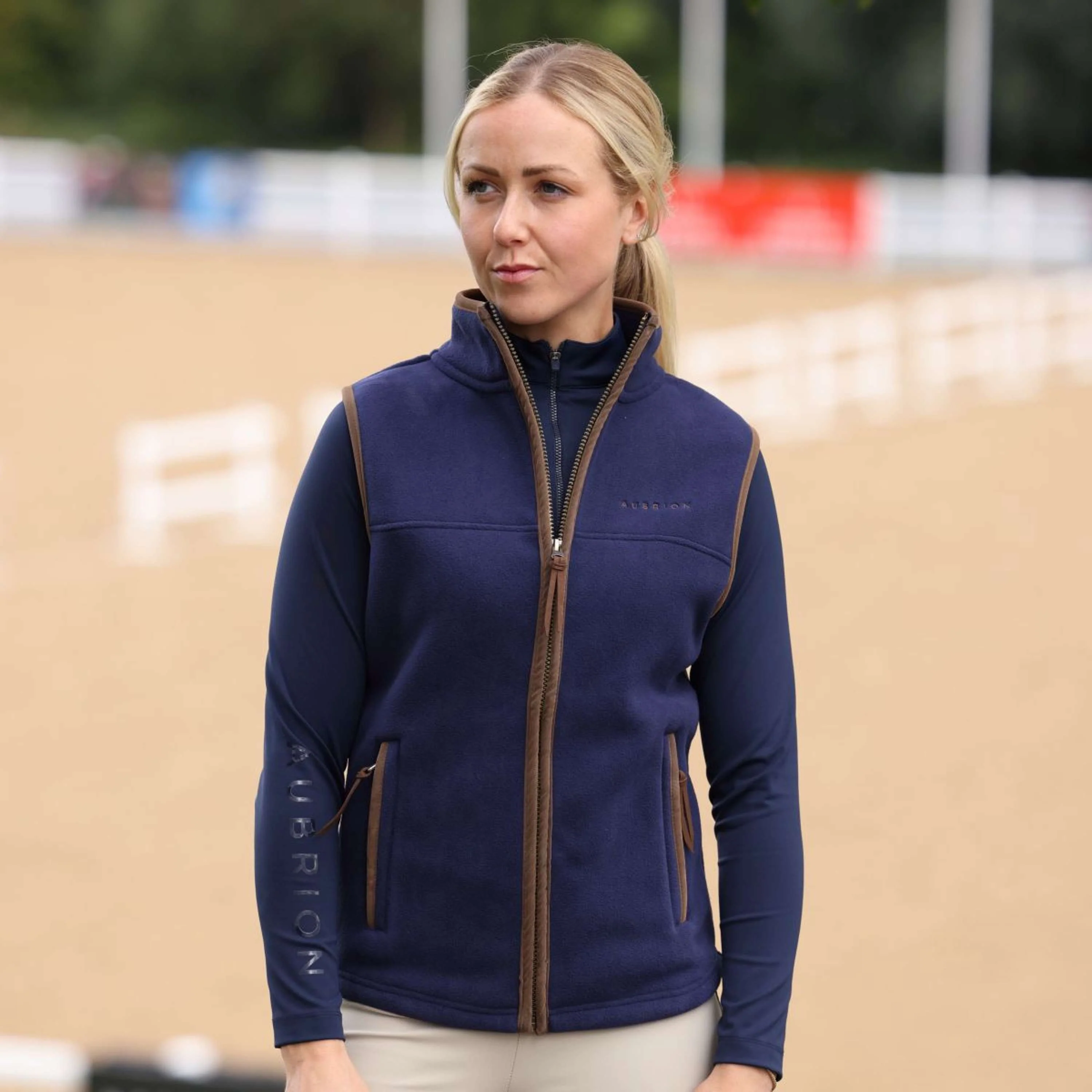 Aubrion by Shires Weste Original Fleece Navy - Image 8