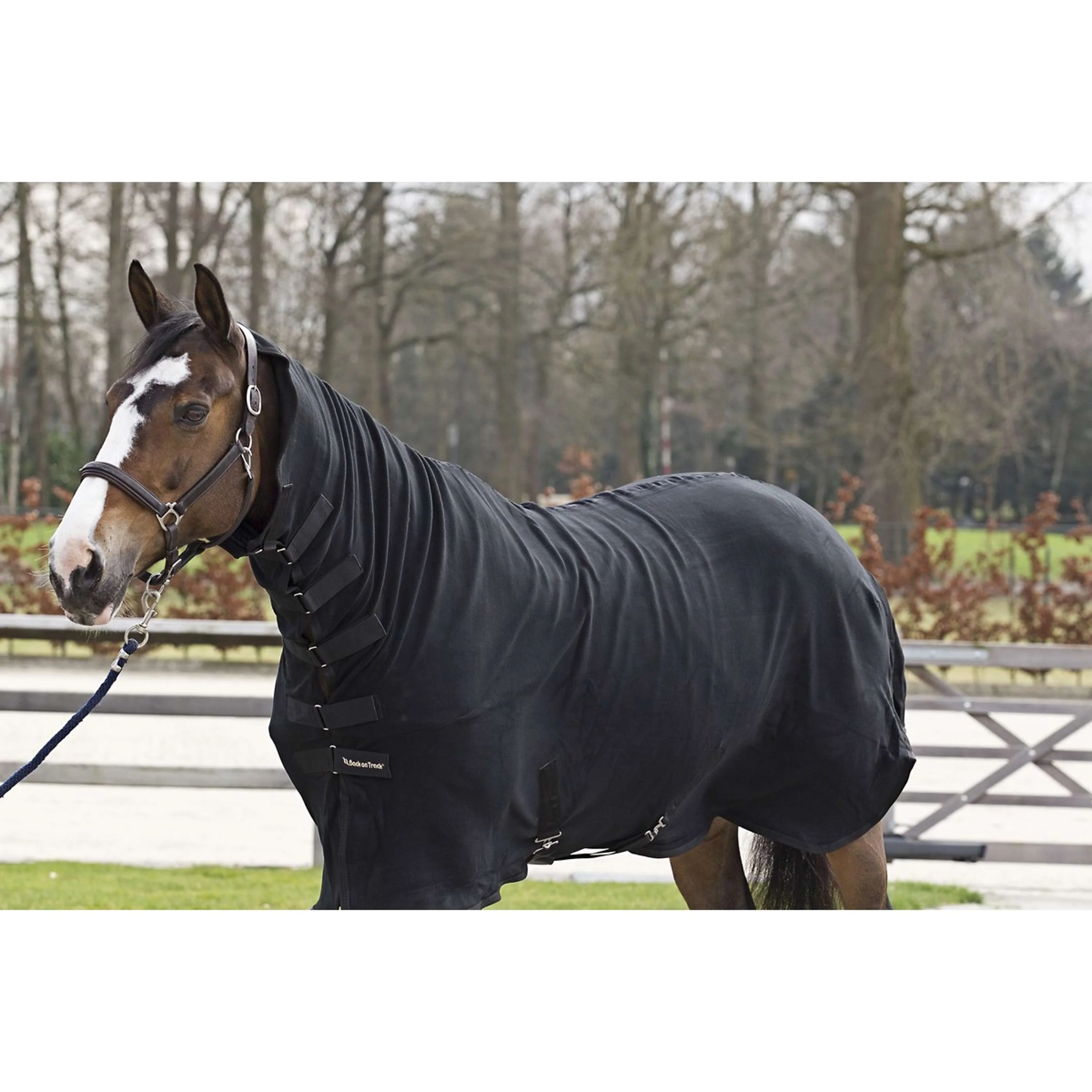 Back on Track Fleecedecke Supreme mit Halsteil Schwarz - Image 8