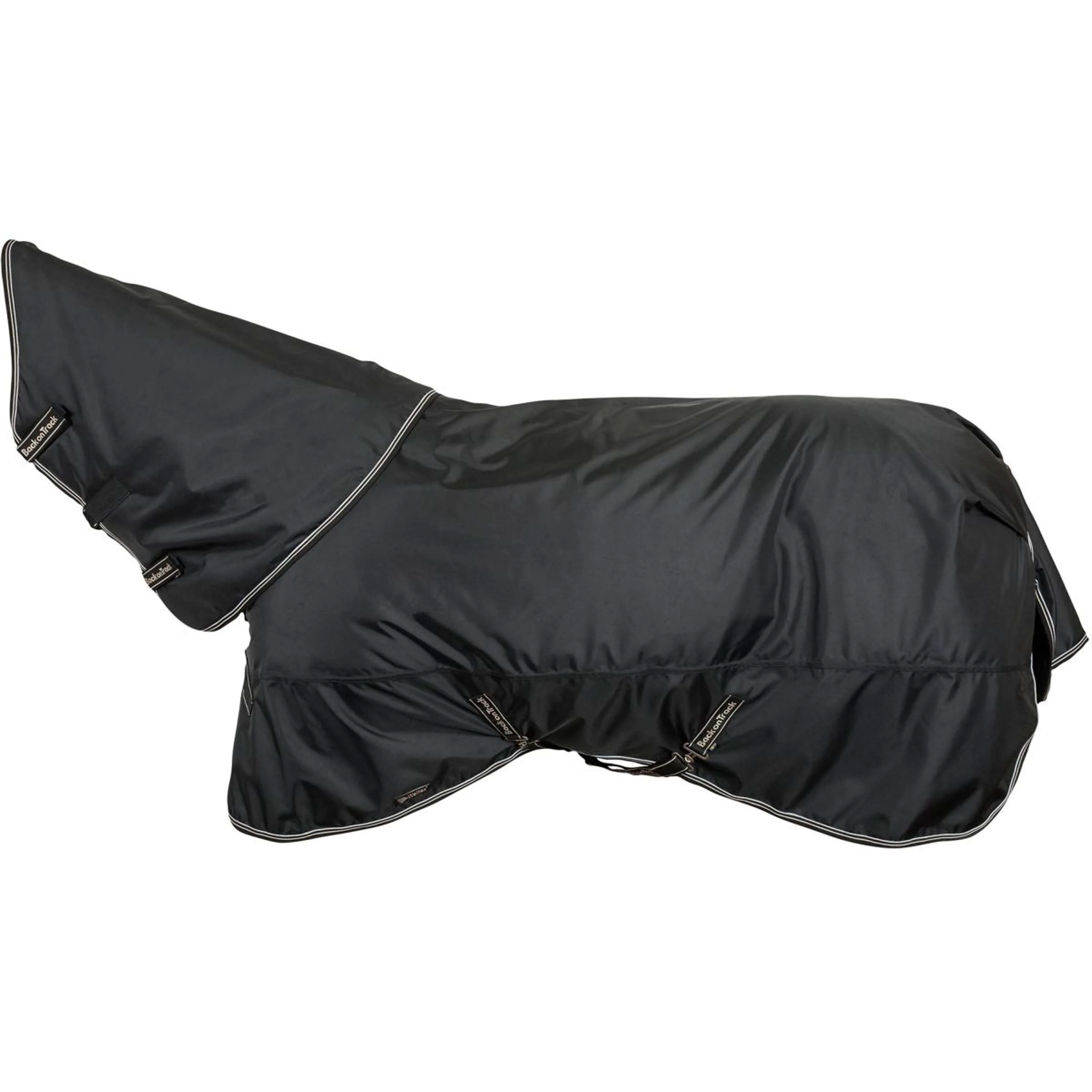 Back on Track Outdoordecke Obsidian 150g mit Abnehmbarem Hals Schwarz - Image 4