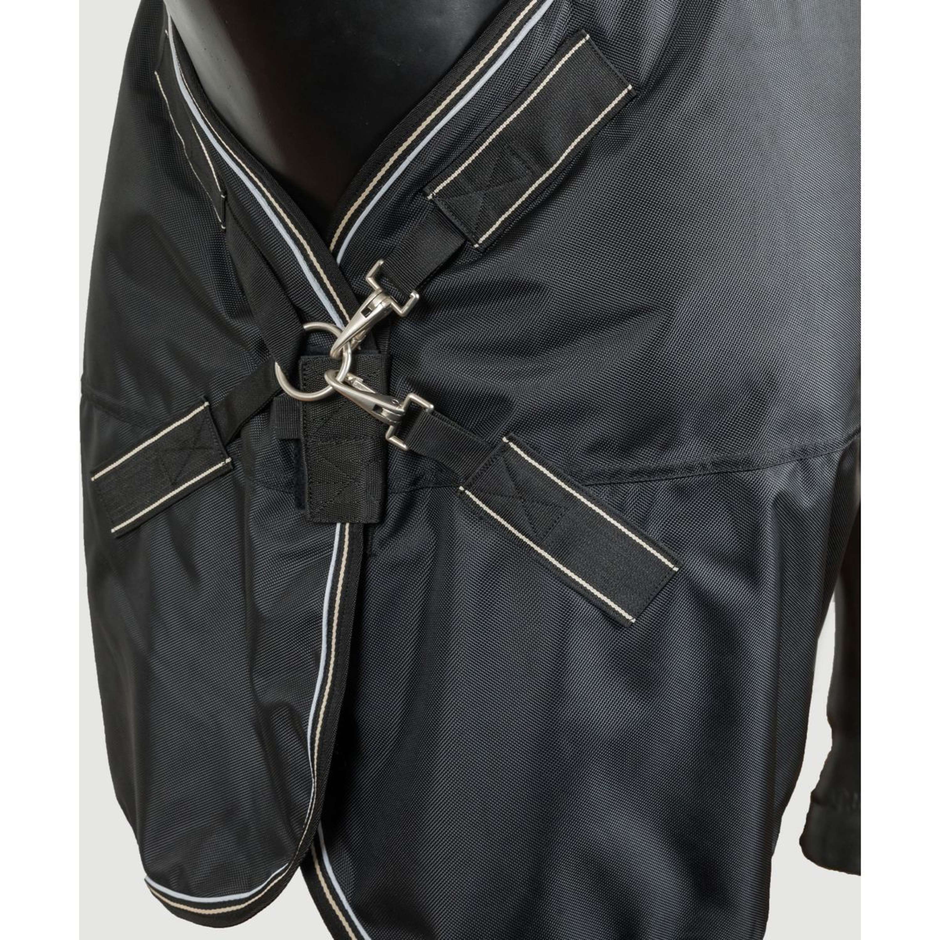 Back on Track Outdoordecke Obsidian 150g mit Abnehmbarem Hals Schwarz - Image 9