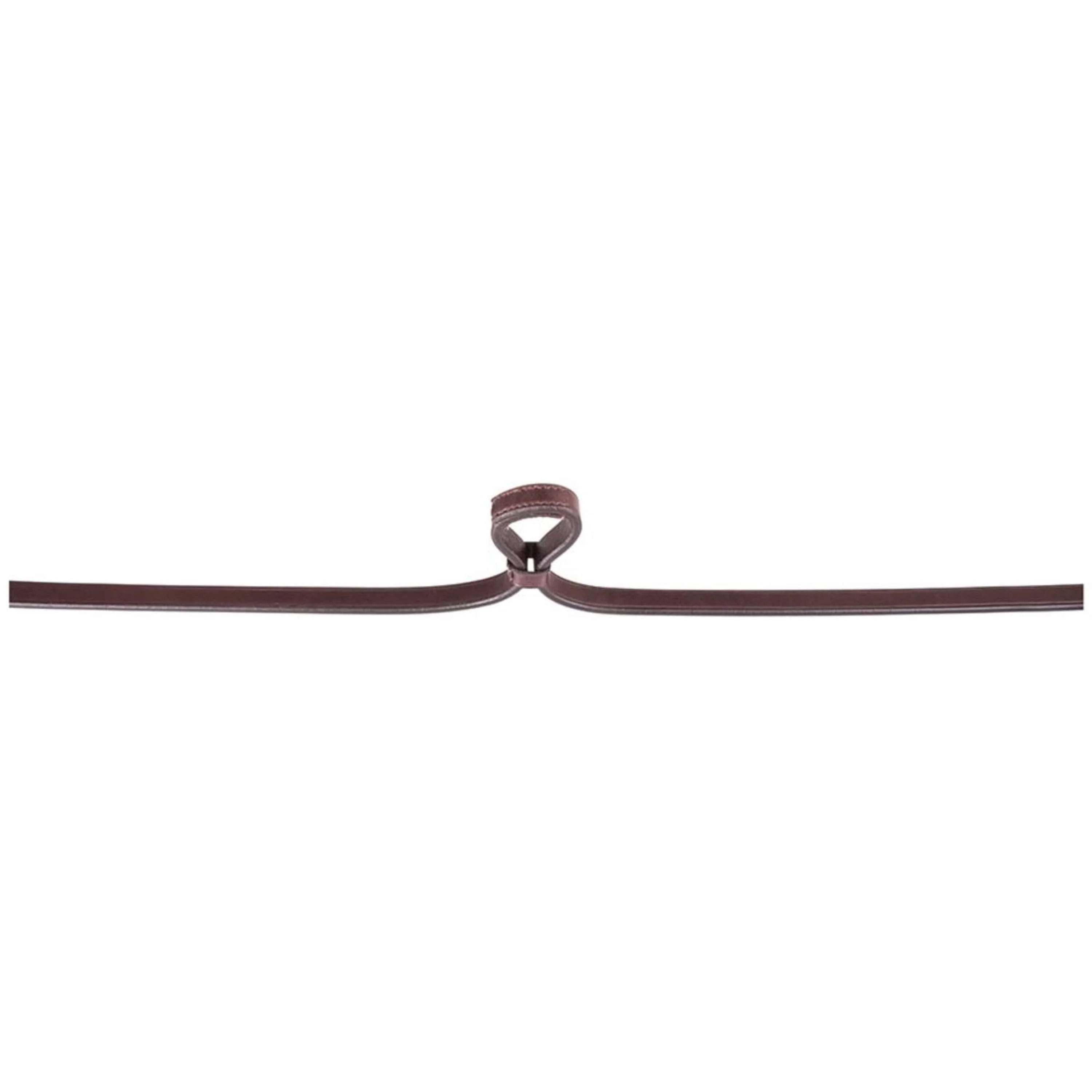 BR Dressur Zügel Leder Geschlossen 13mm Blind Braun/Silber - Image 2
