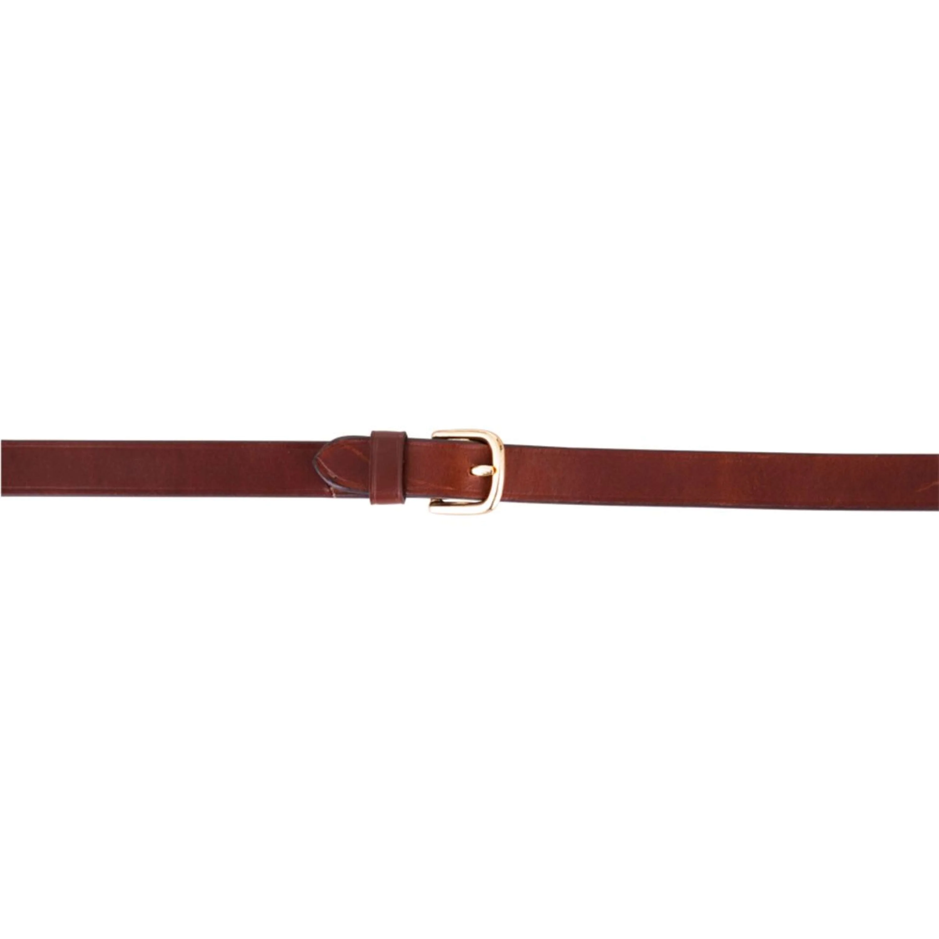 BR Dressur Zügel Leder/Gummi Stops 16mm Tobacco/gold - Image 2