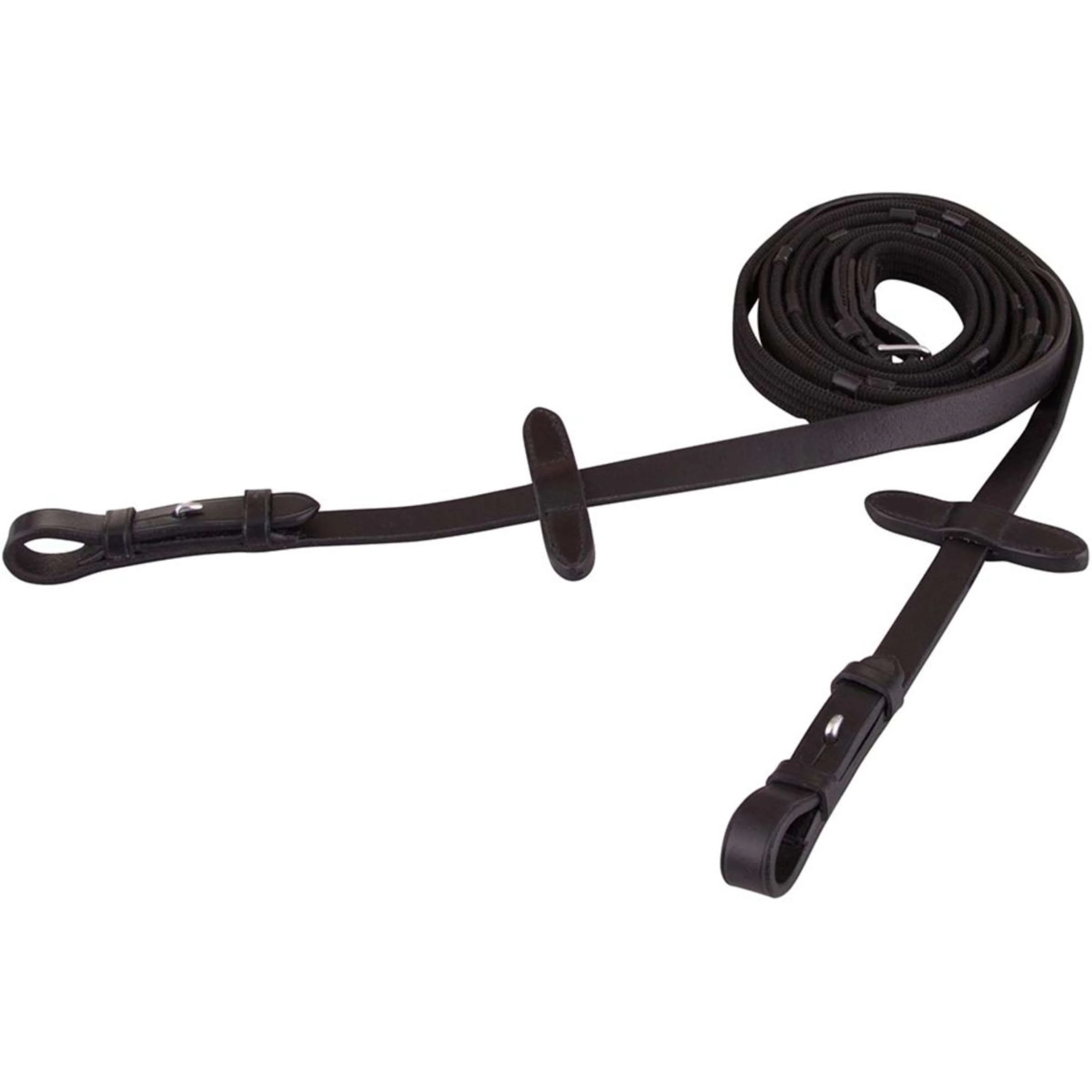 BR Gurtzügel mit Zaumhaken Schwarz/Silber - Image 3