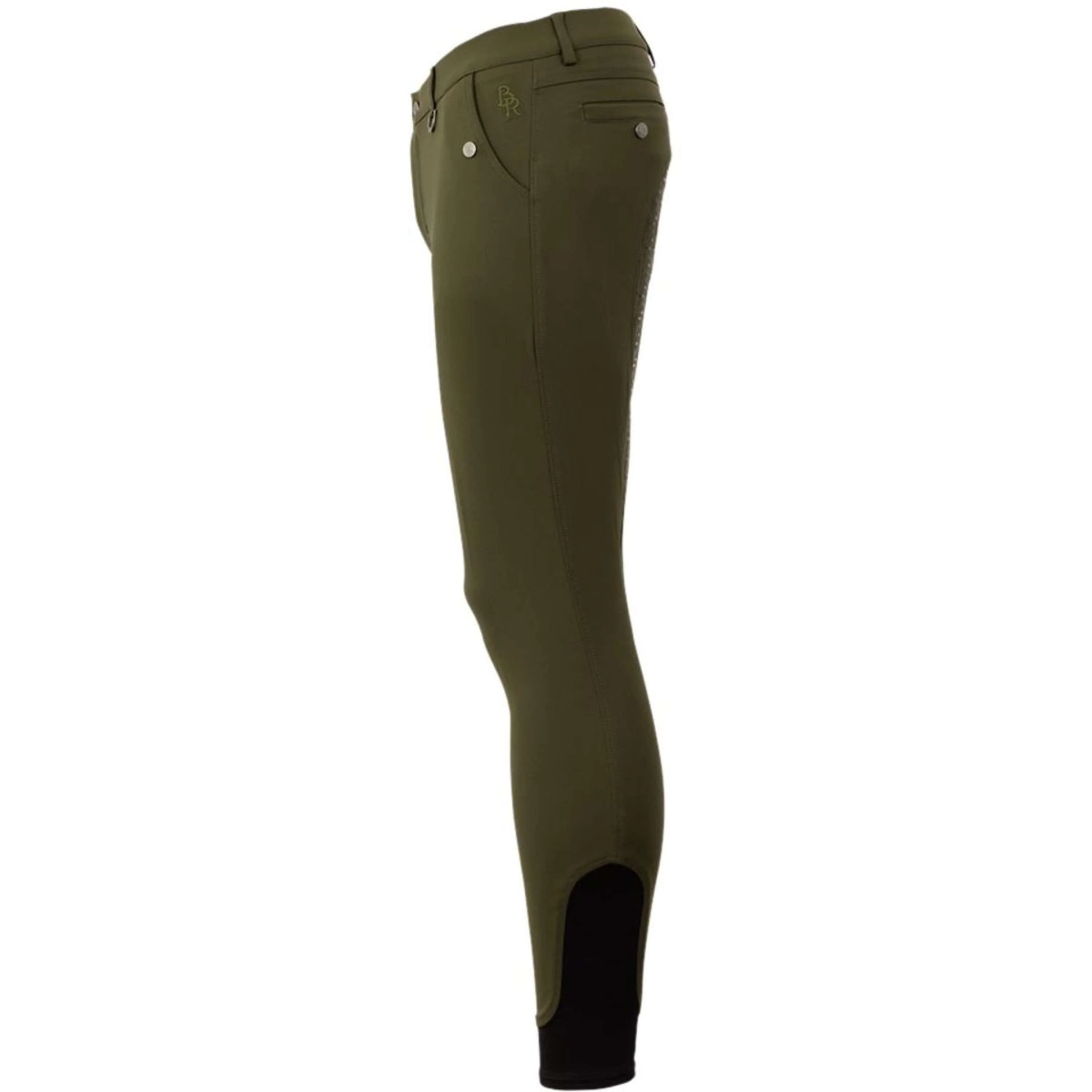 BR Reithose Maikel Silikon Besatz Forest Green - Image 3