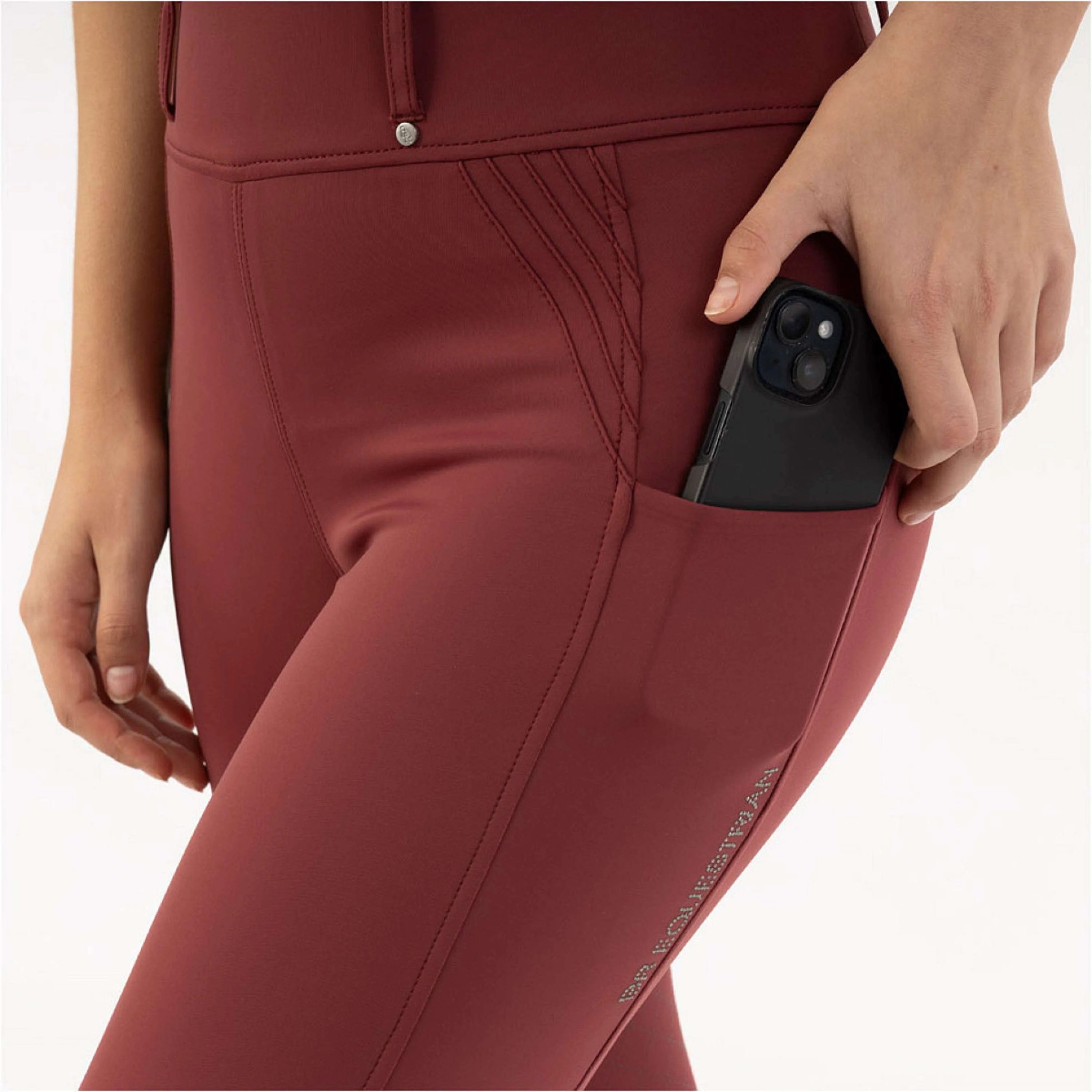 BR Reitleggings Krista Full Grip New Maroon - Image 4