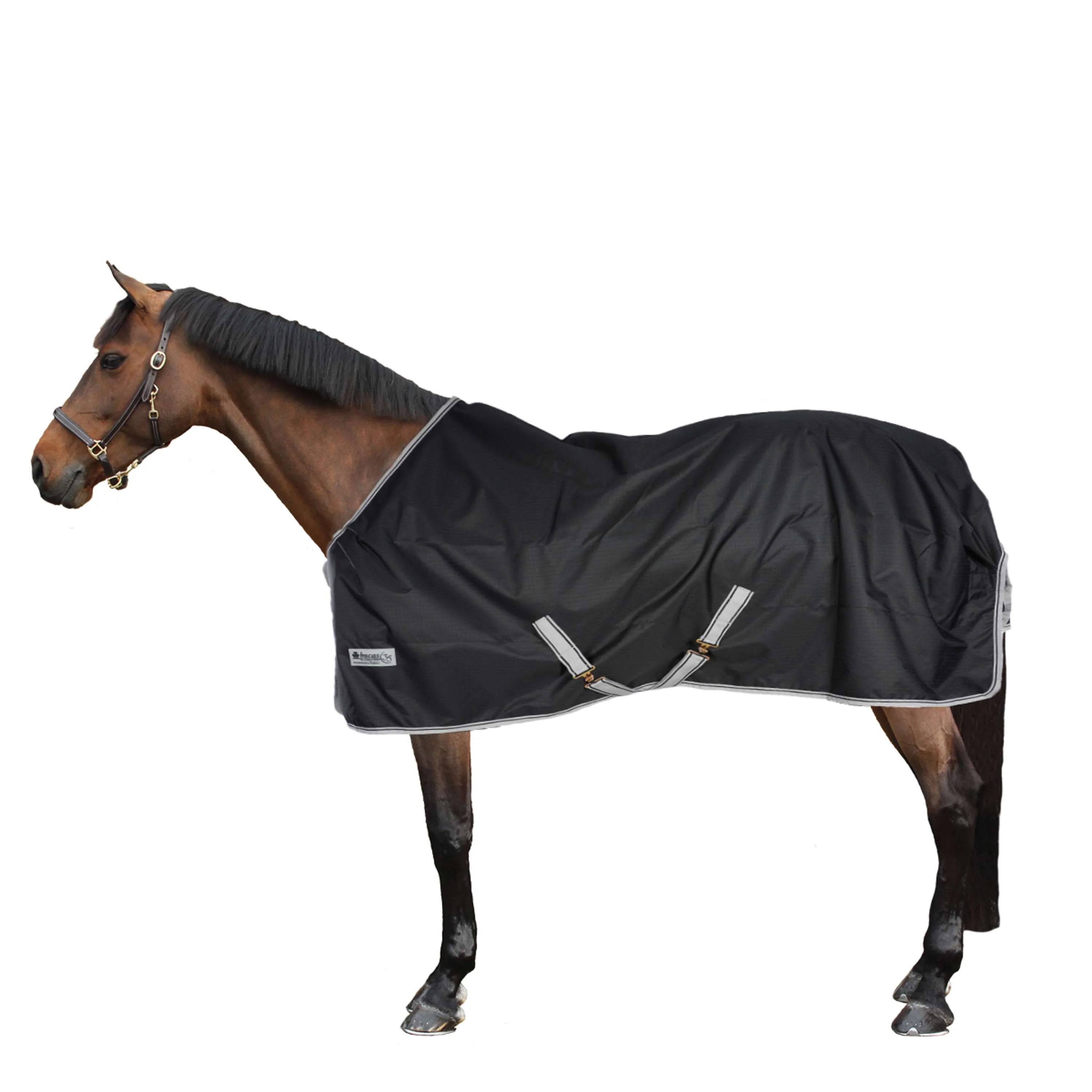 Bucas Anniversary Turnout Light Stay-Dry 0g Black/Silver - Image 2