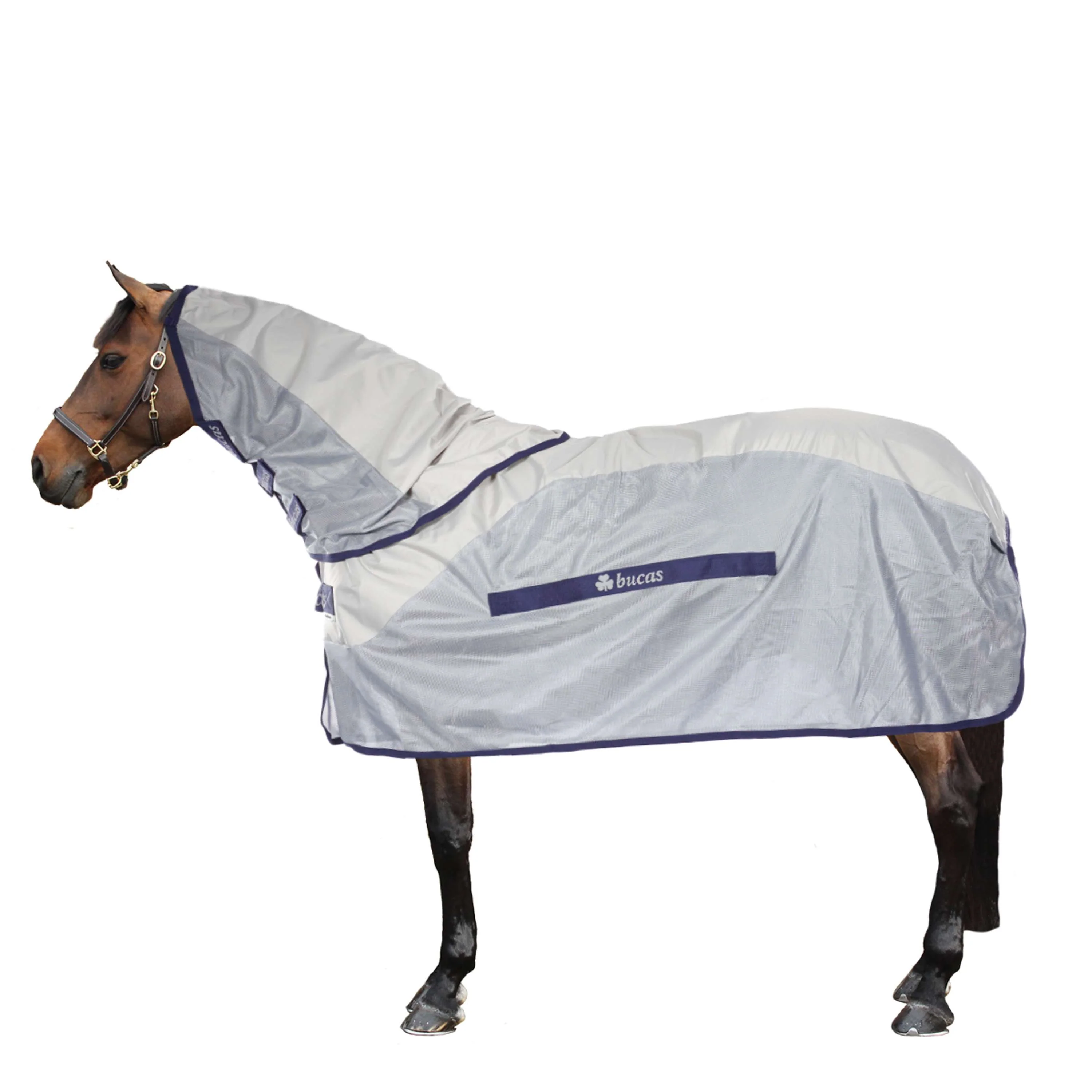Bucas Buzz-Off Rain & Neck 0g Silber/Blau - Image 3