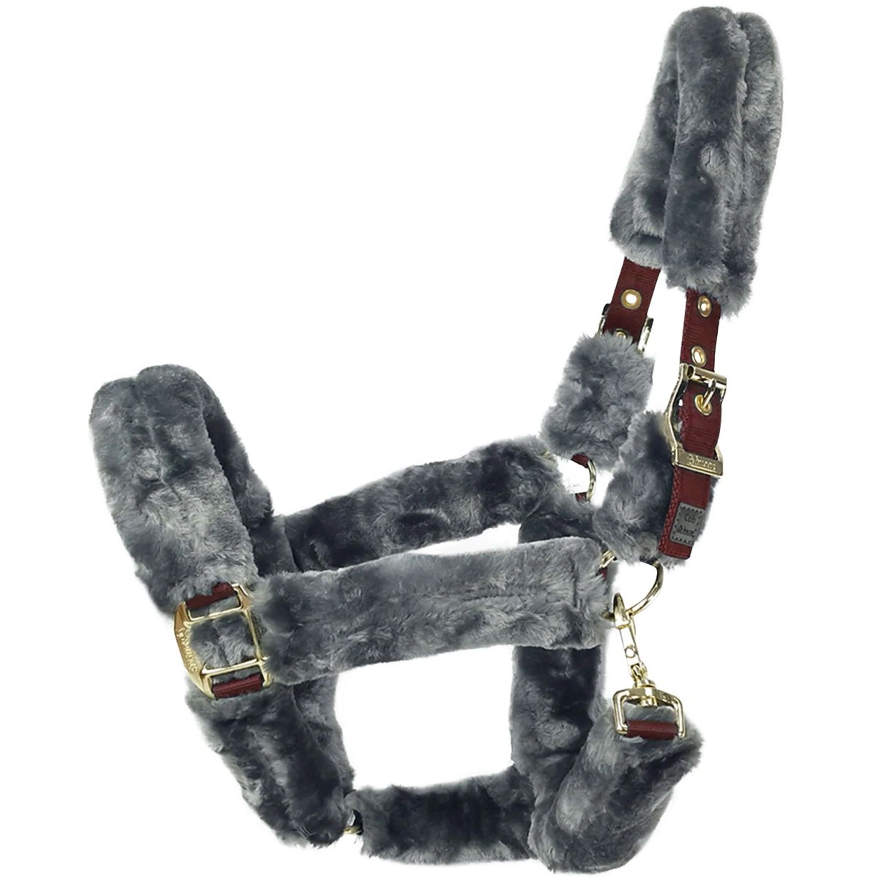 Bucas Halfter Show-Line Full Fur Burgundy/Black