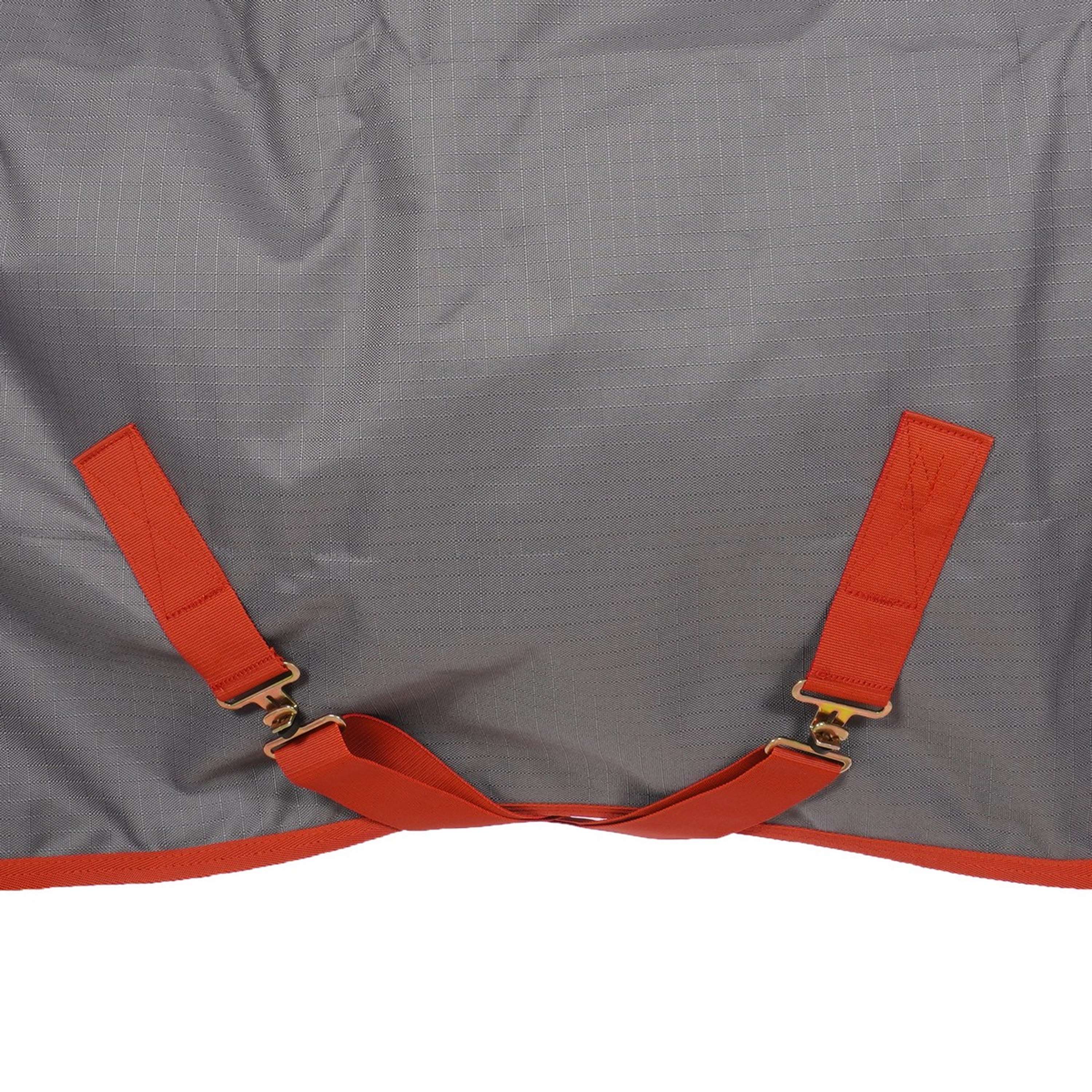Bucas Irish Turnout 150g Grau/Rot - Image 6