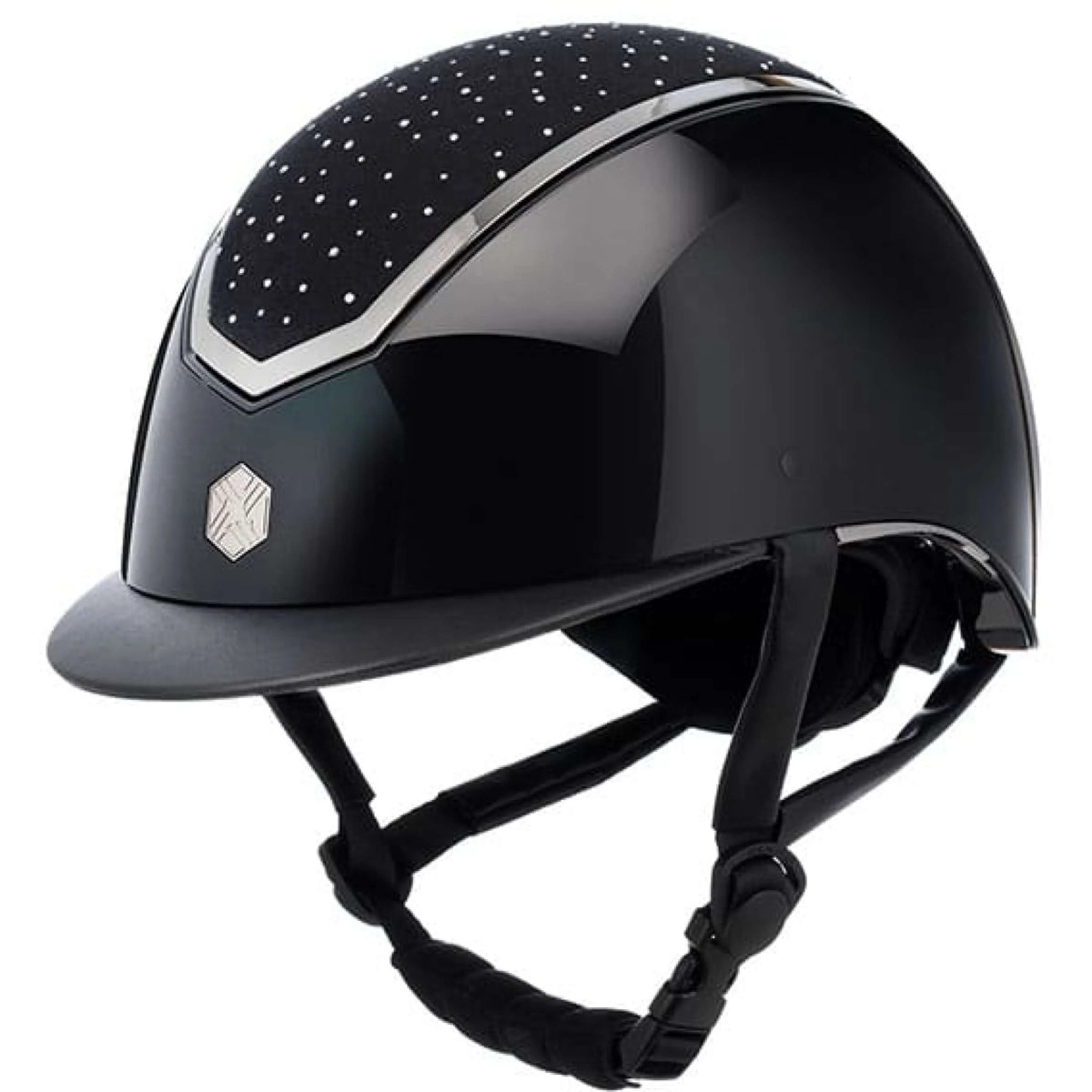 Charles Owen Reithelm Kylo Crystal Black Gloss/Chrome