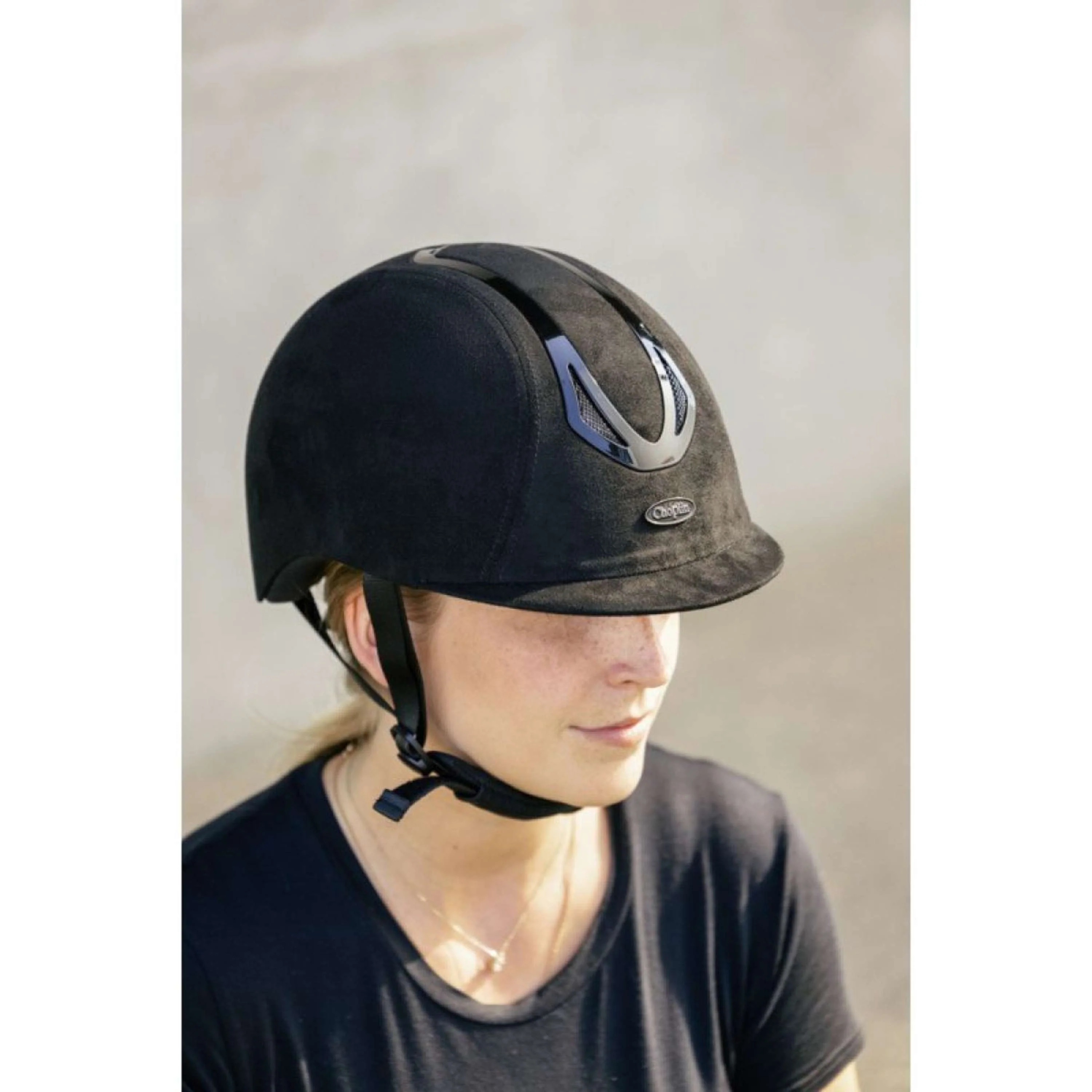 Choplin Reithelm Aero Velvet Matte Schwarz - Image 5