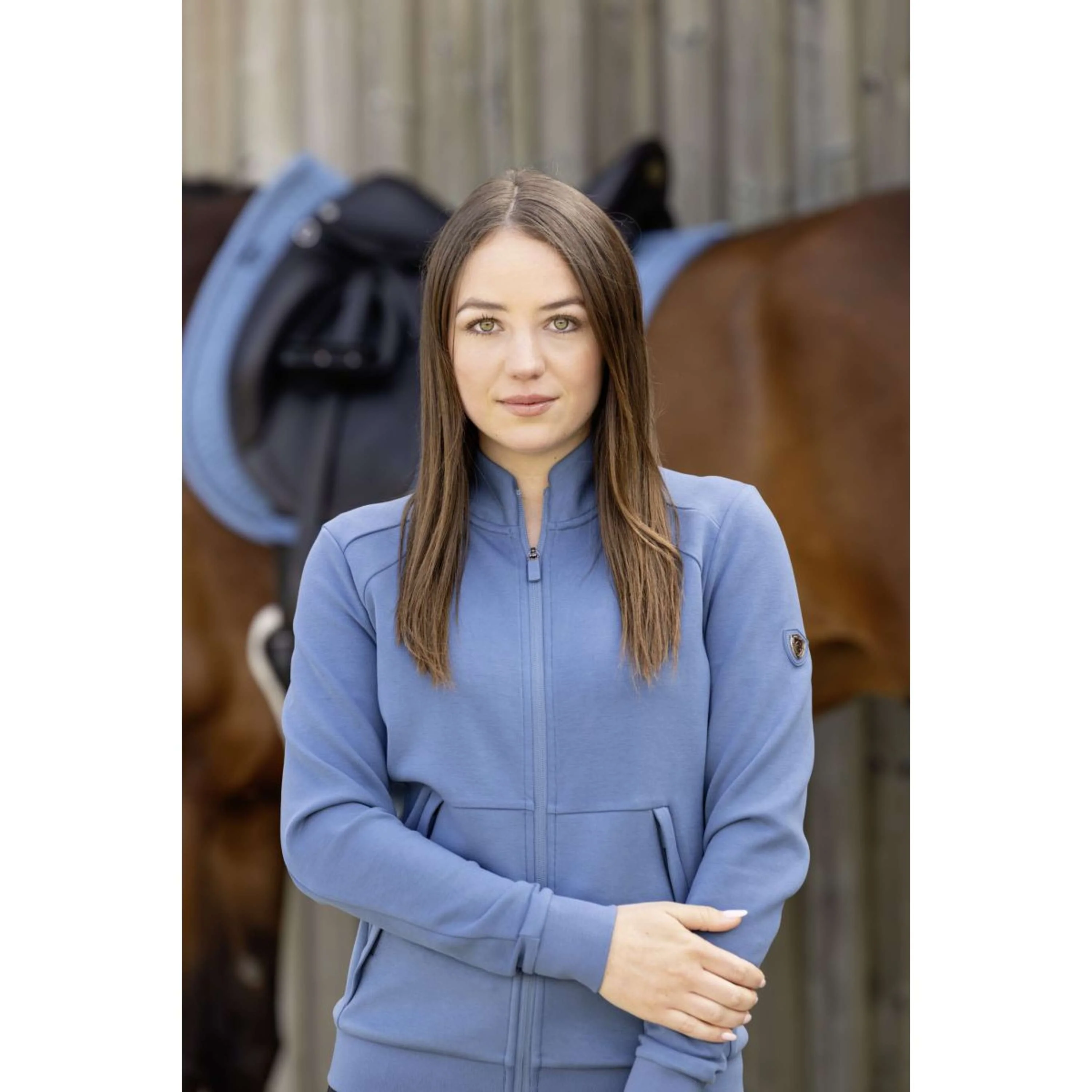 Covalliero Fleecejacke SS26 Damen Smoked Blue - Image 8
