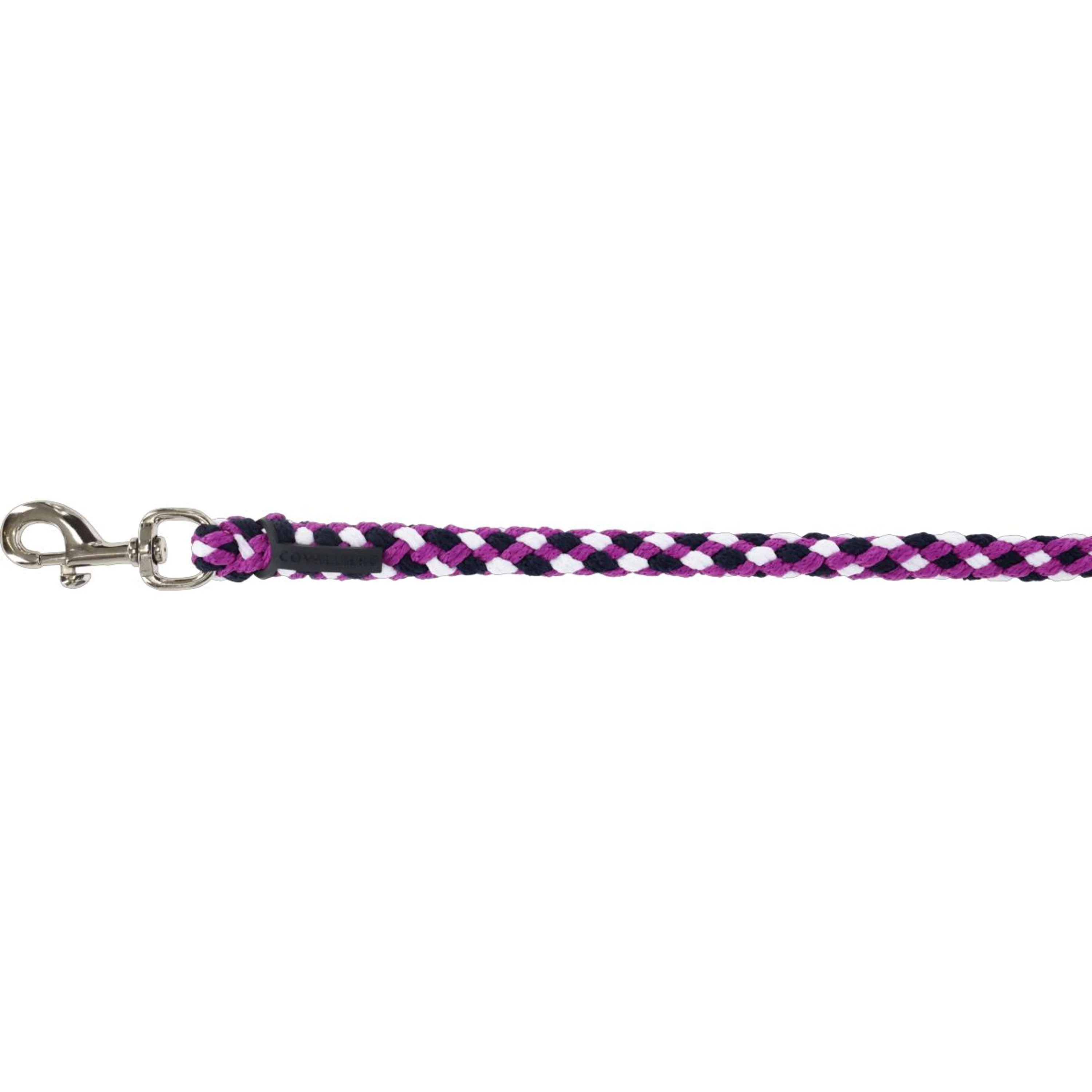 Covalliero Führstrick SS26 mit Karabinerhaken Dark Navy/Light Berry - Image 2