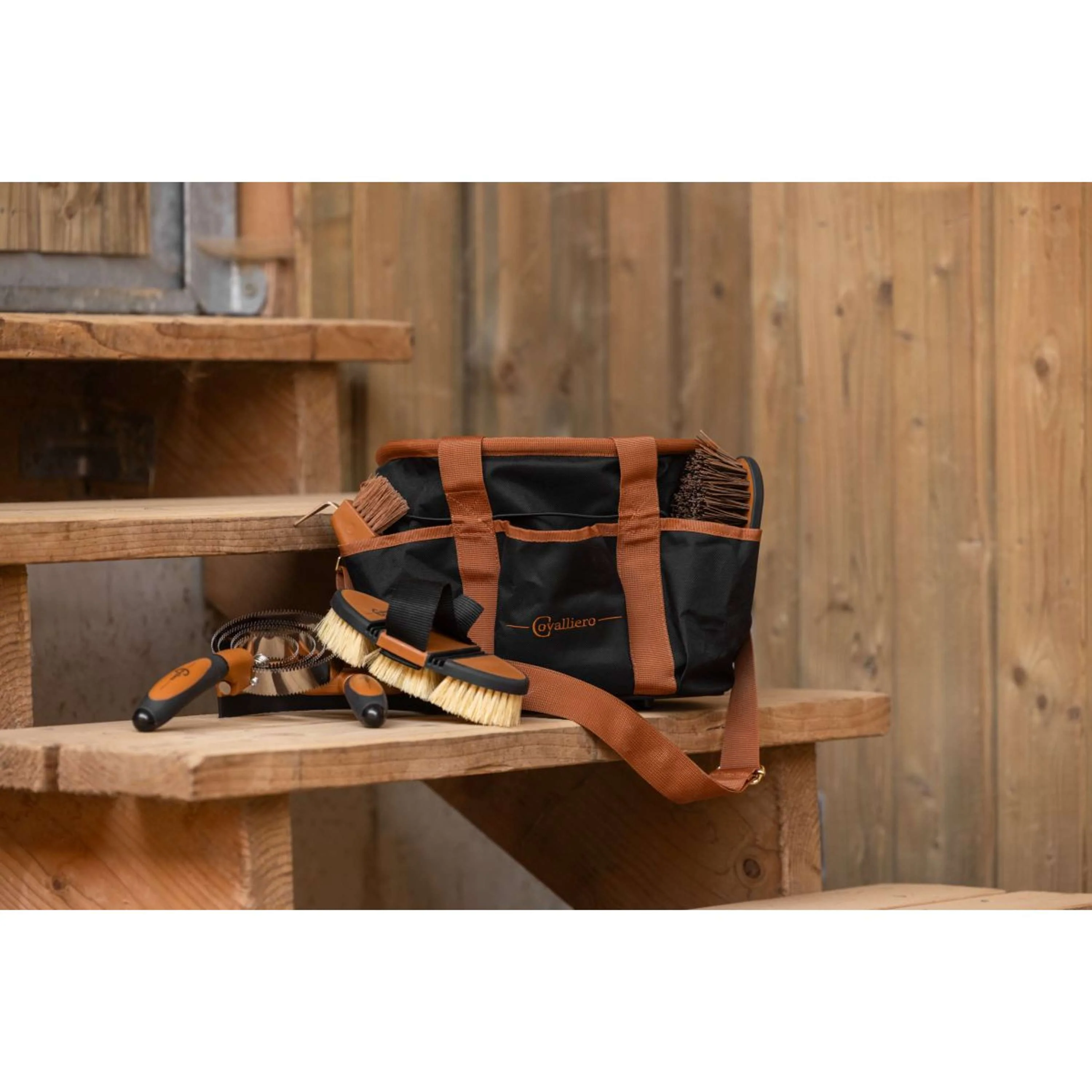 Covalliero Putztasche Schwarz/Cognac - Image 2