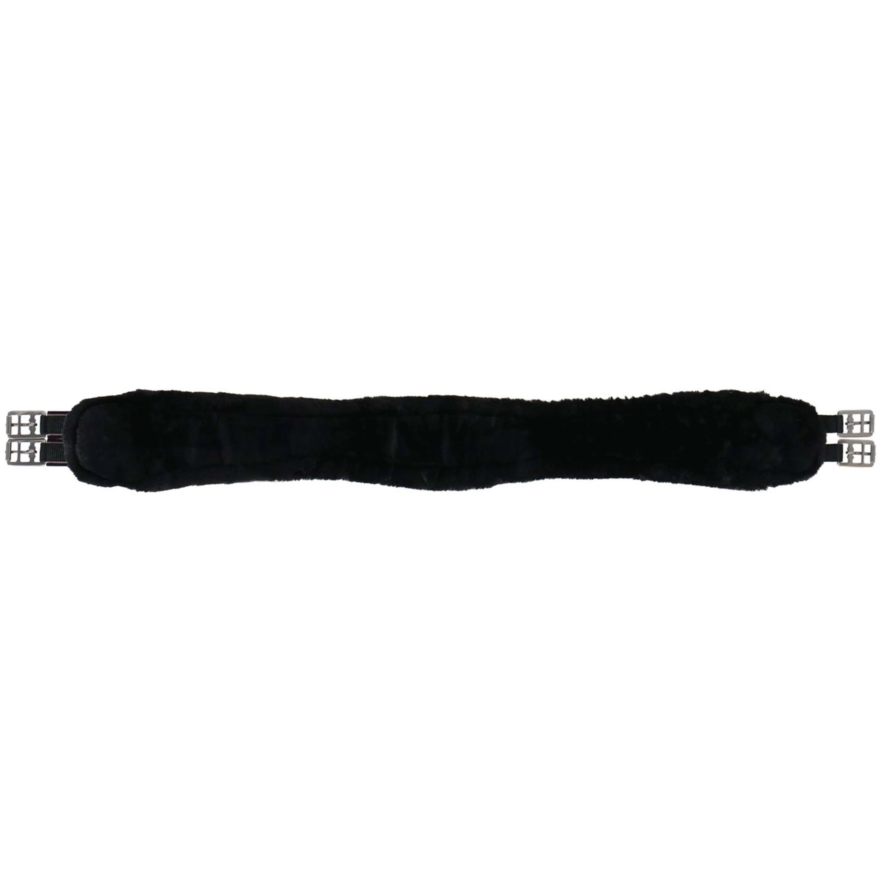 Covalliero Sattelgurt Faux Fur Lang Schwarz - Image 2