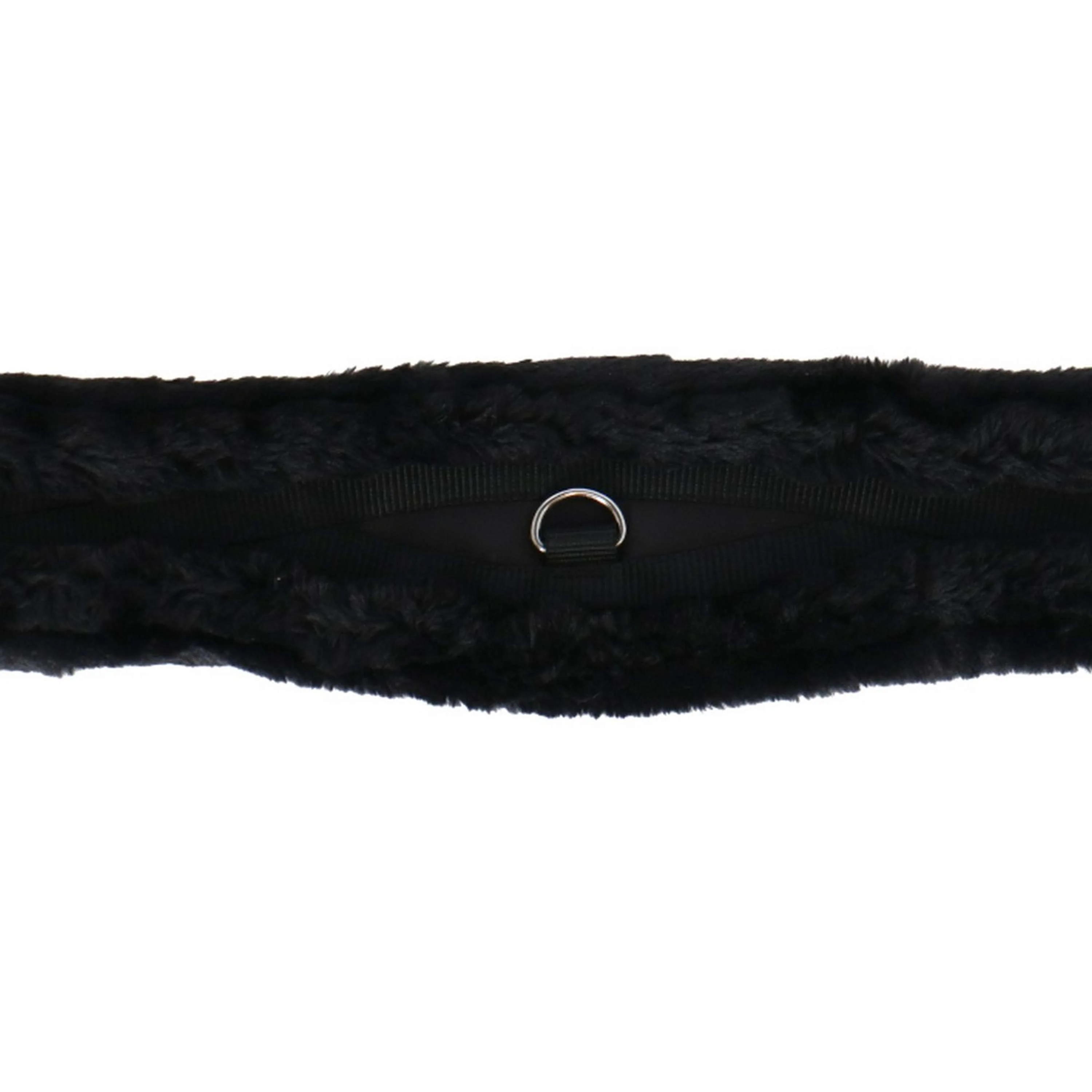 Covalliero Sattelgurt Faux Fur Lang Schwarz - Image 4