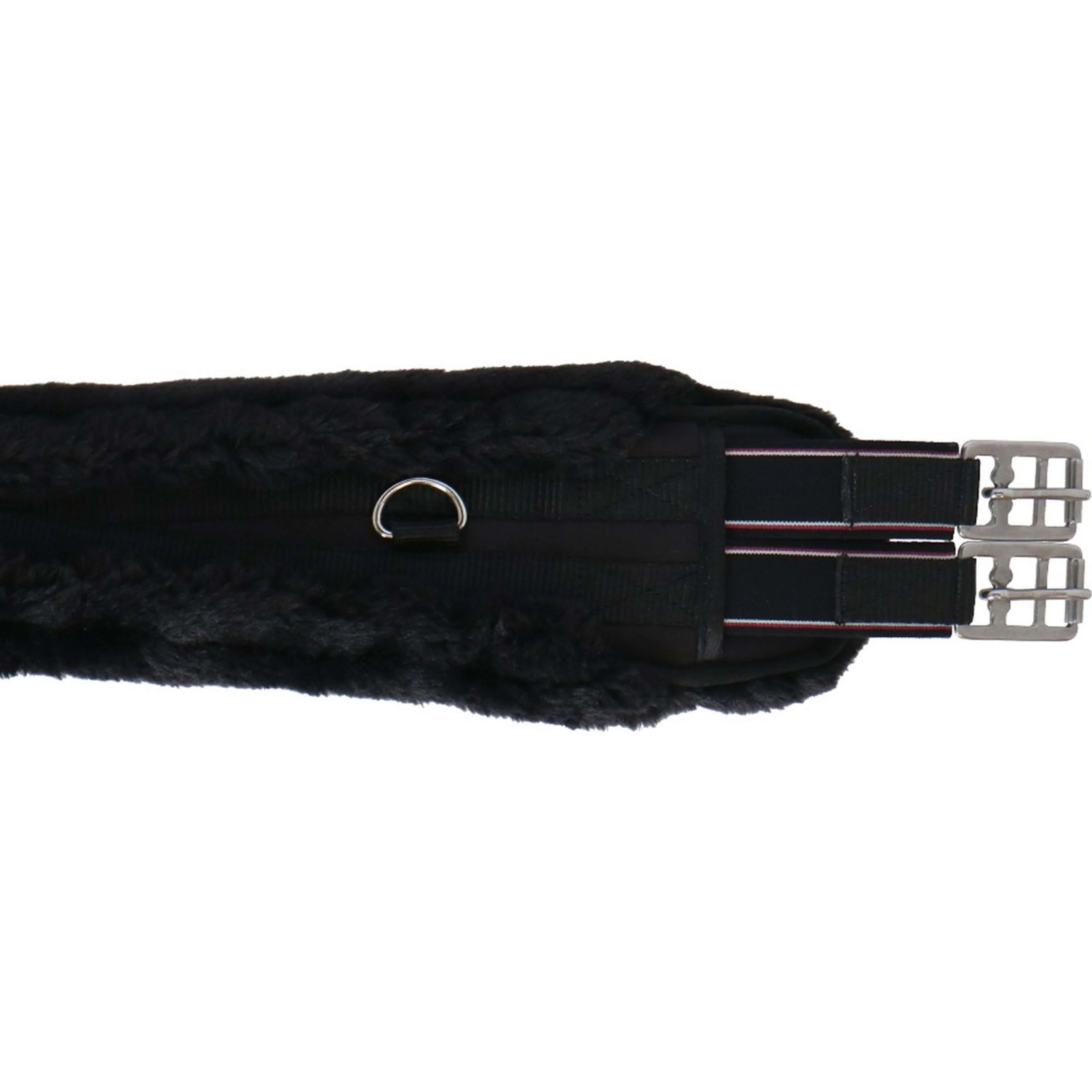Covalliero Sattelgurt Faux Fur Lang Schwarz - Image 5