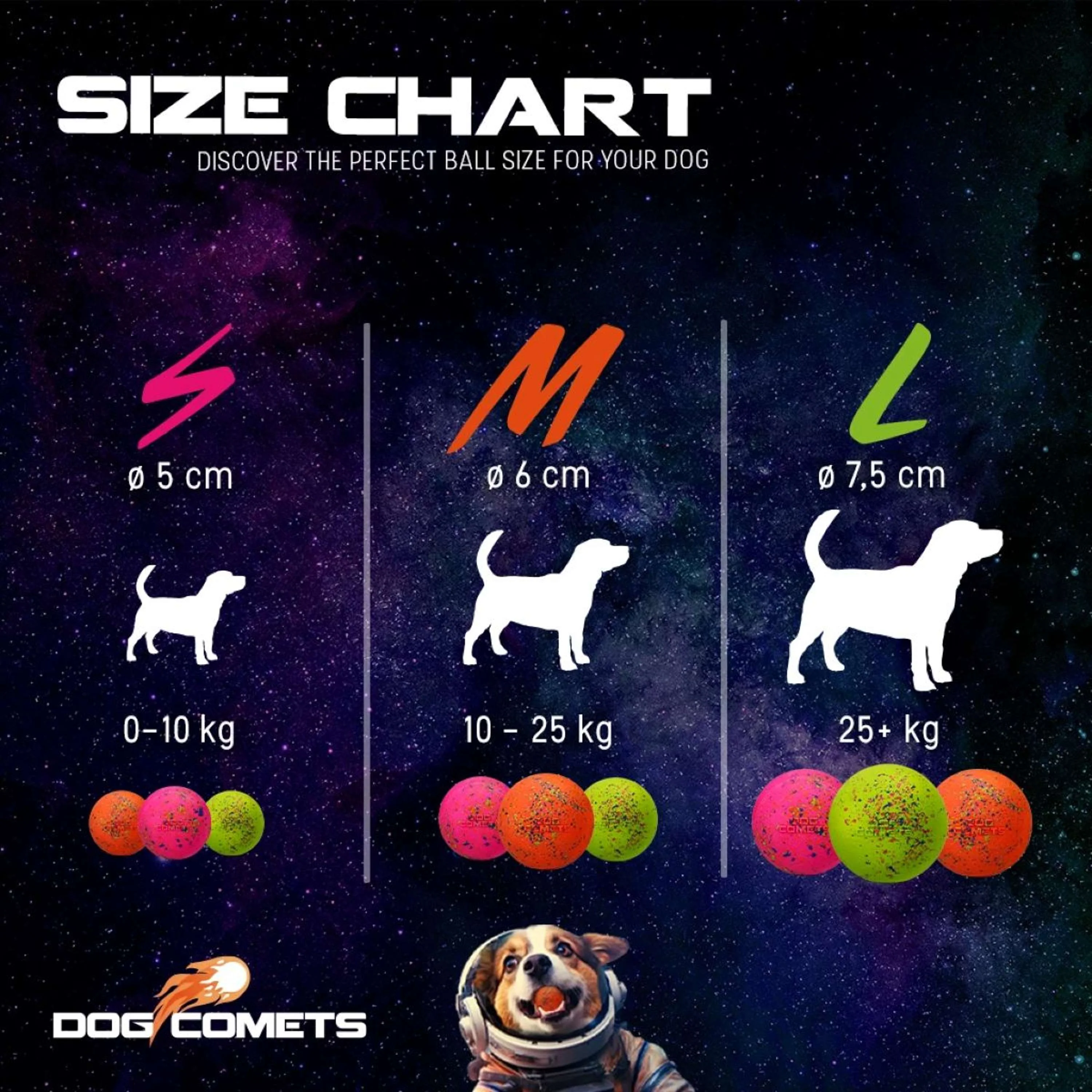 Dog Comets Ball Stardust Rosa - Image 3
