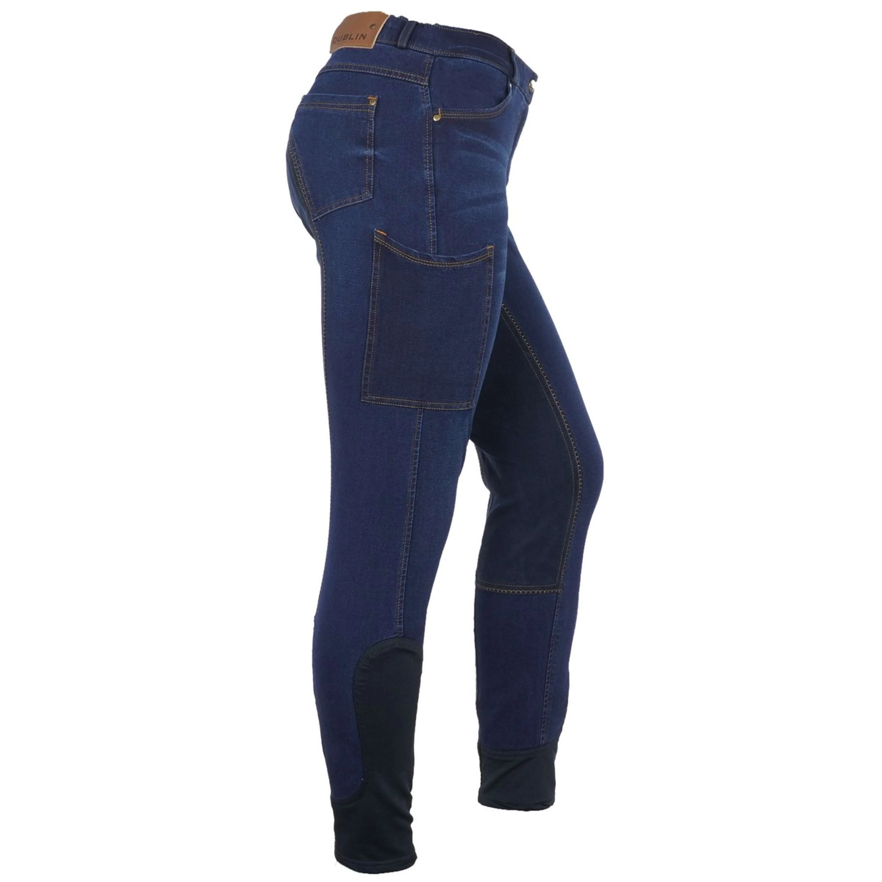 Dublin Reithose Shona Full Suede Sheet Blaue Denim/Navy - Image 4
