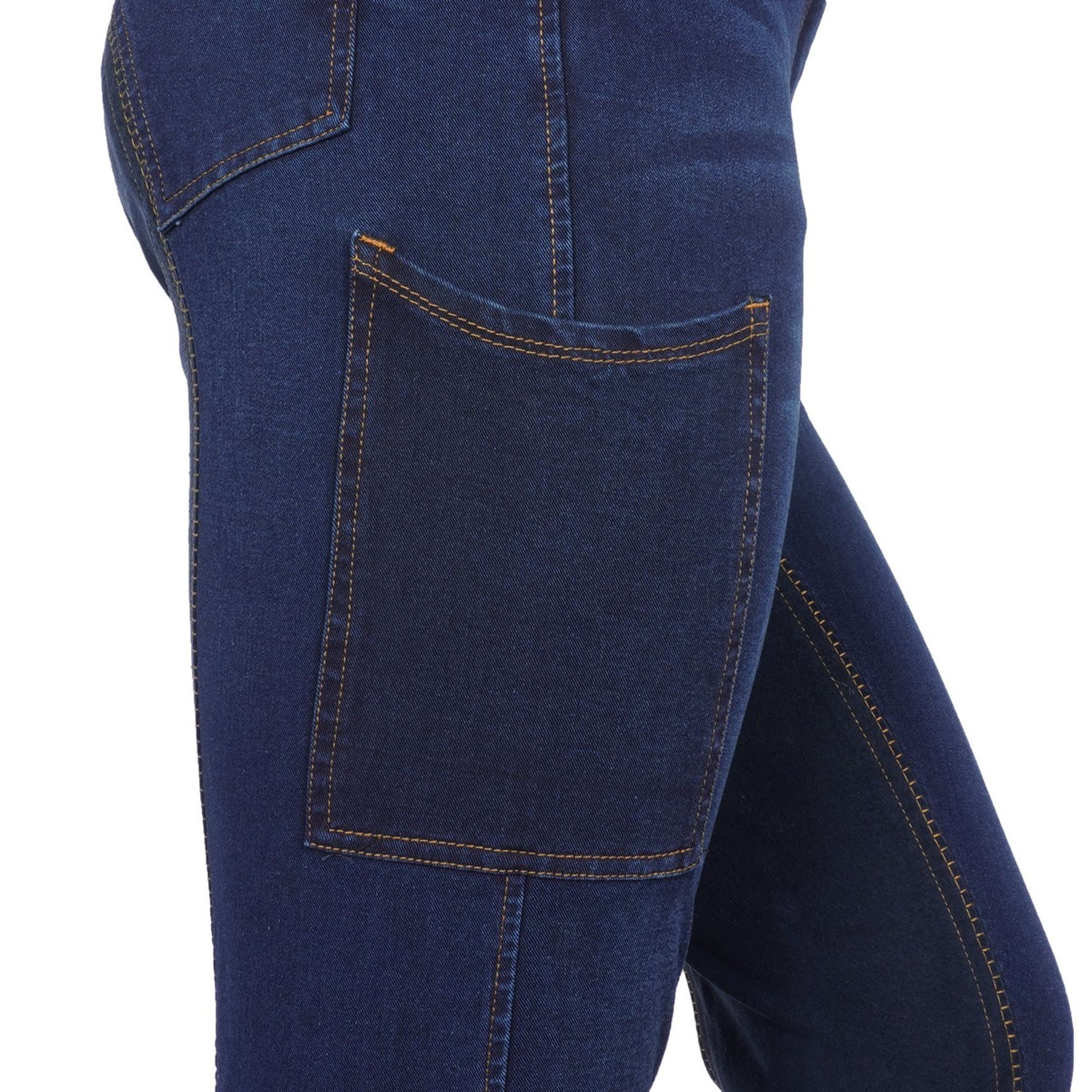 Dublin Reithose Shona Full Suede Sheet Blaue Denim/Navy - Image 9