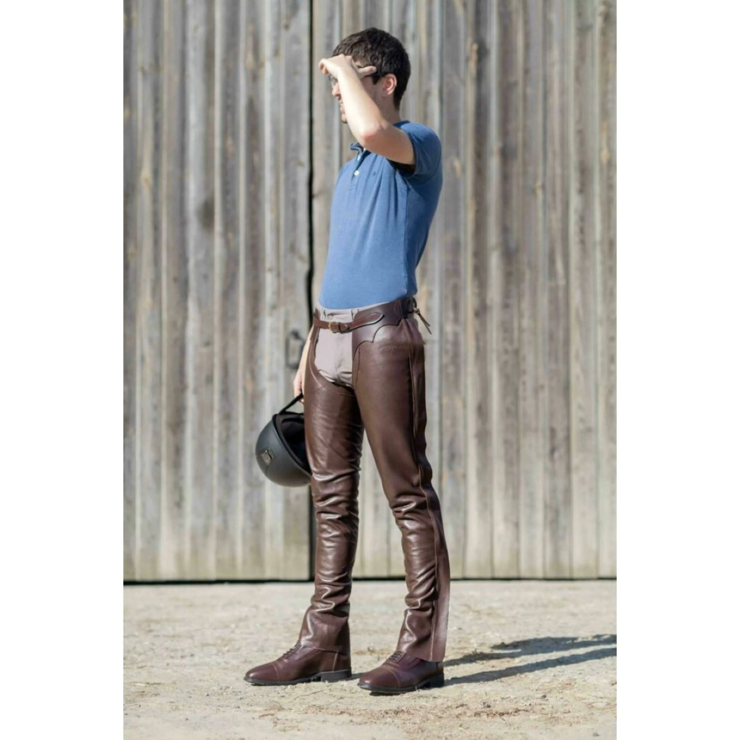 Dyon Lange Chaps aus Leder Standard Braun - Image 3