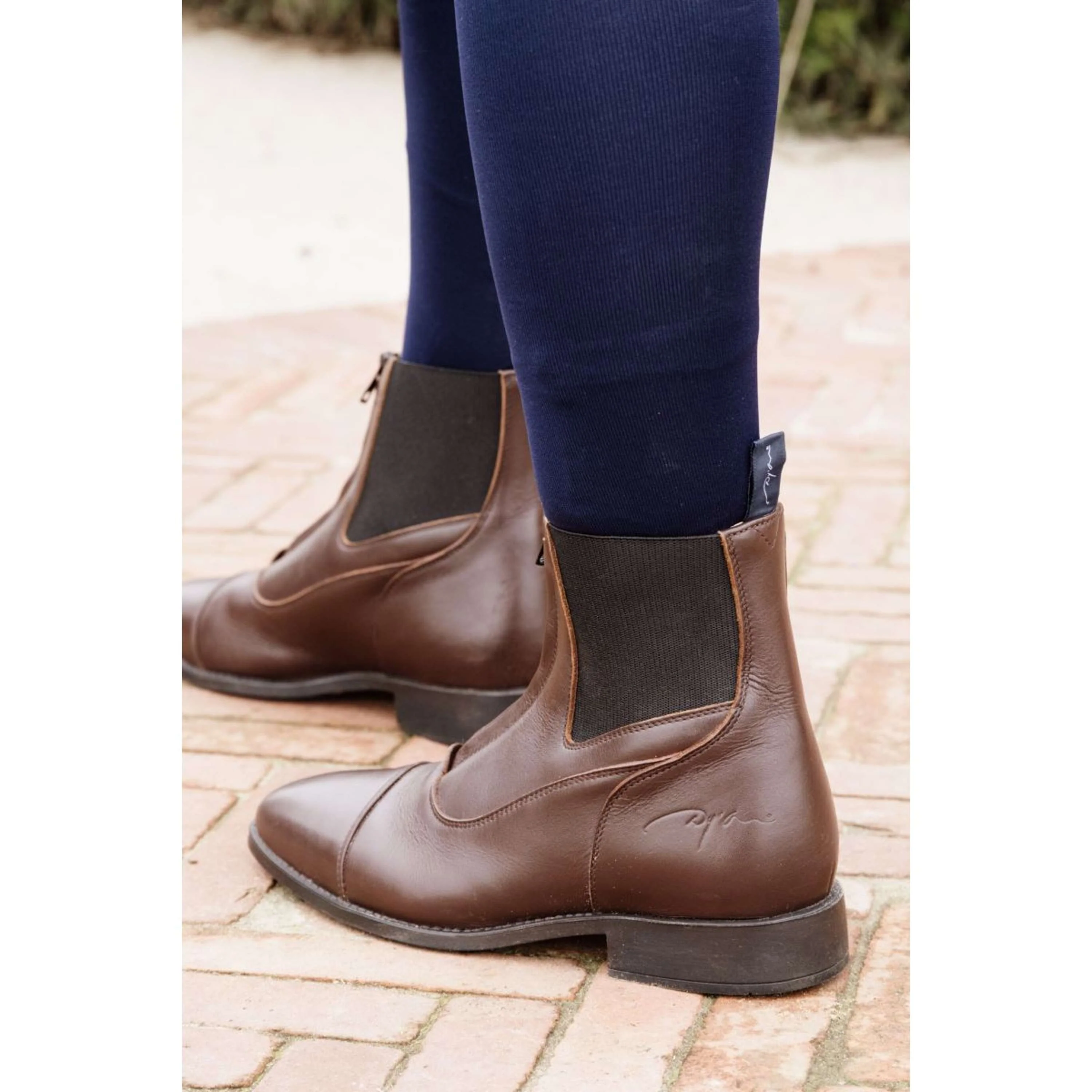 Dyon Stiefeletten Front Zipper Braun - Image 7