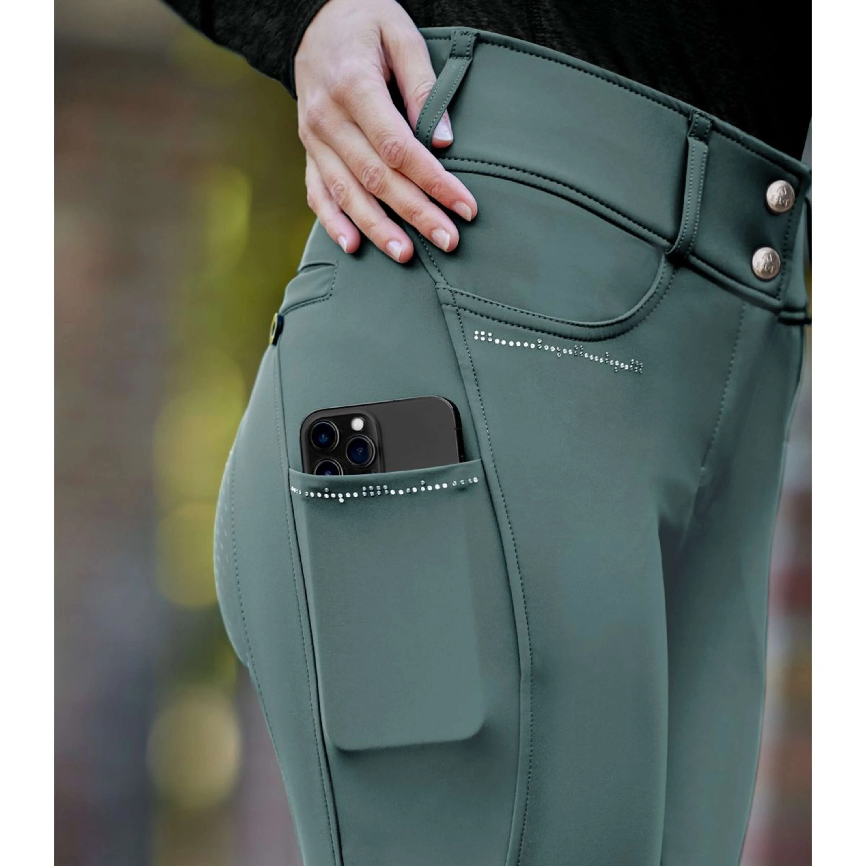 ELT Reithose Mathilda Glam Highwaist Pine Green - Image 3