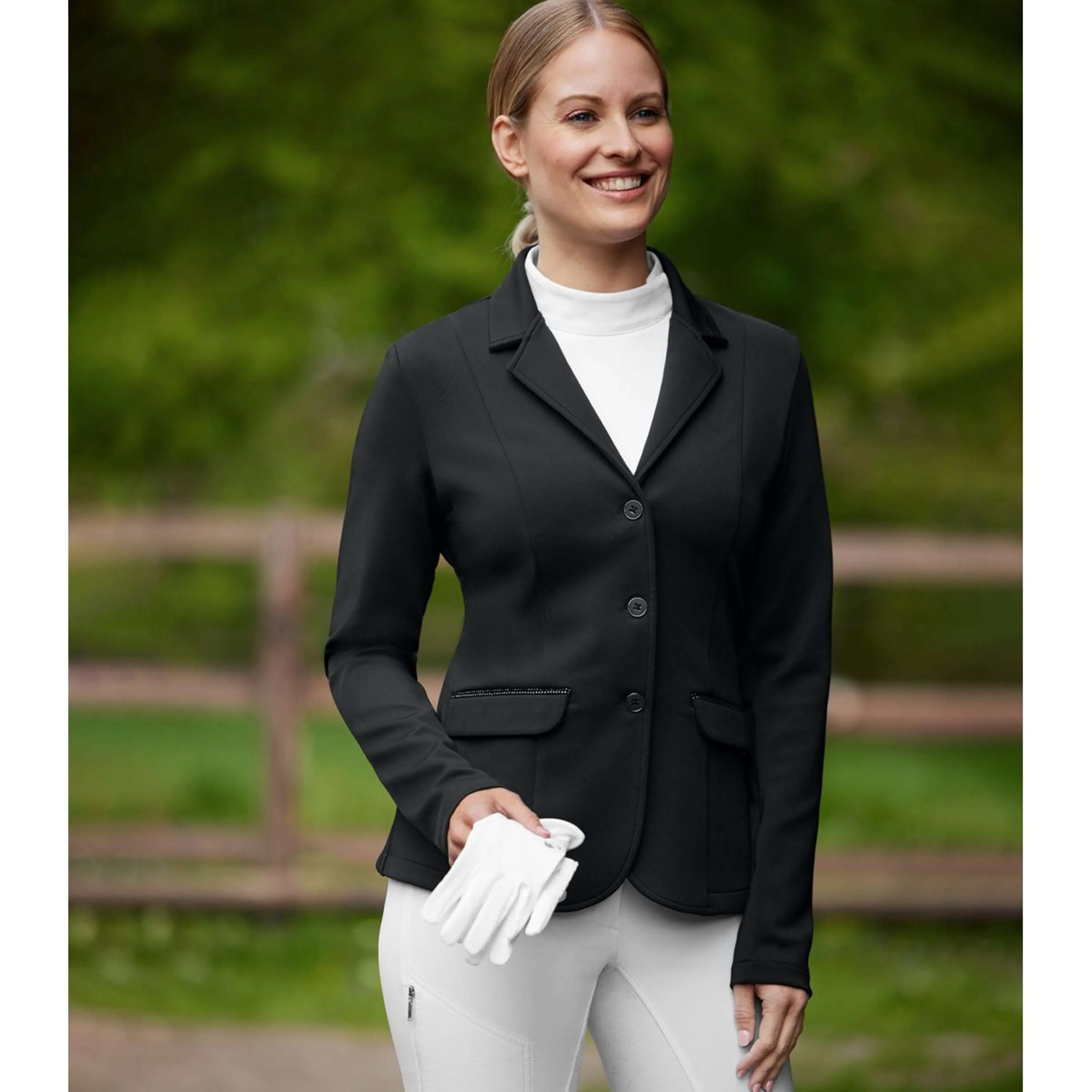 ELT Turnierjacket Lina Damen Schwarz - Image 4