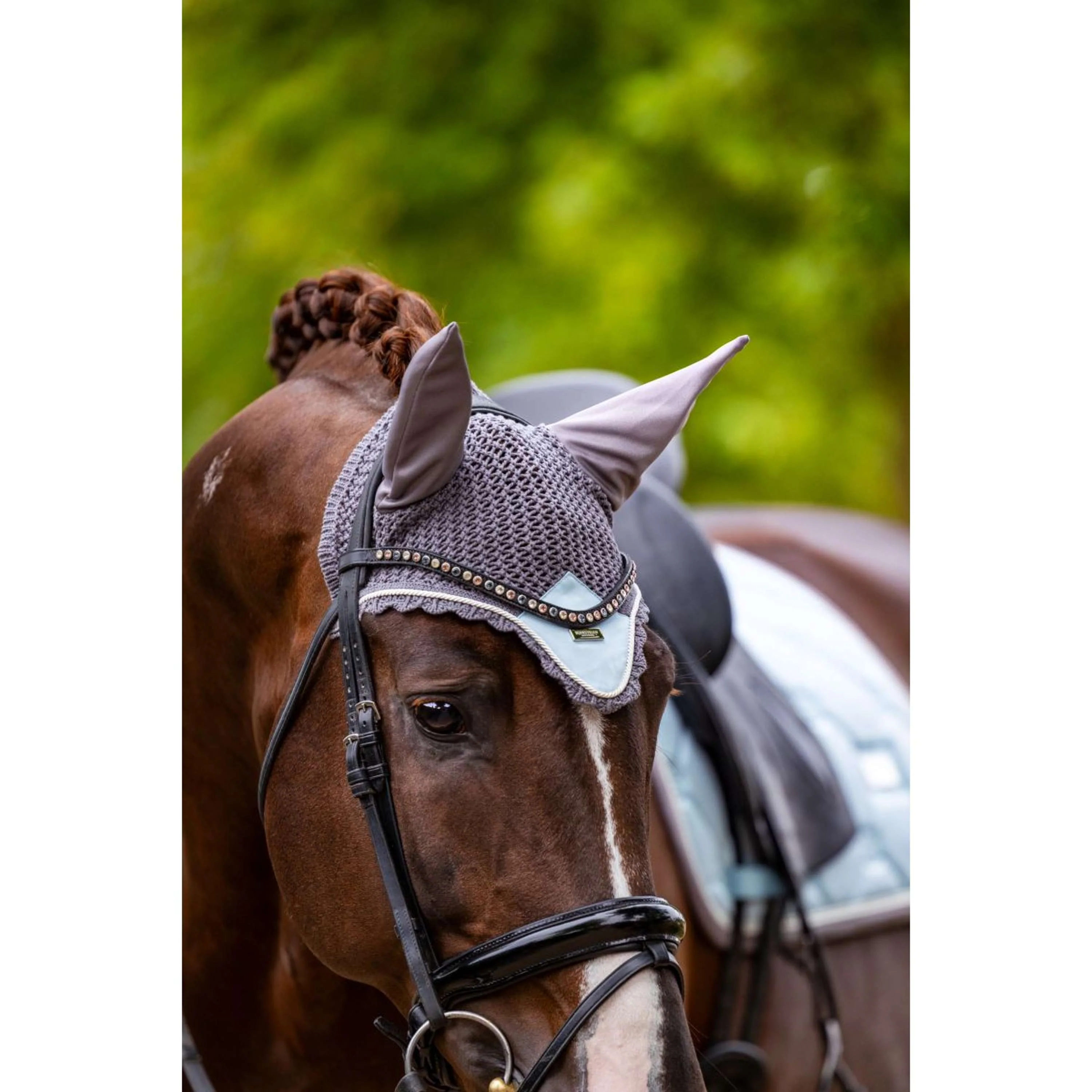 Equestrian Stockholm Fliegenhaube Ice Blue - Image 2