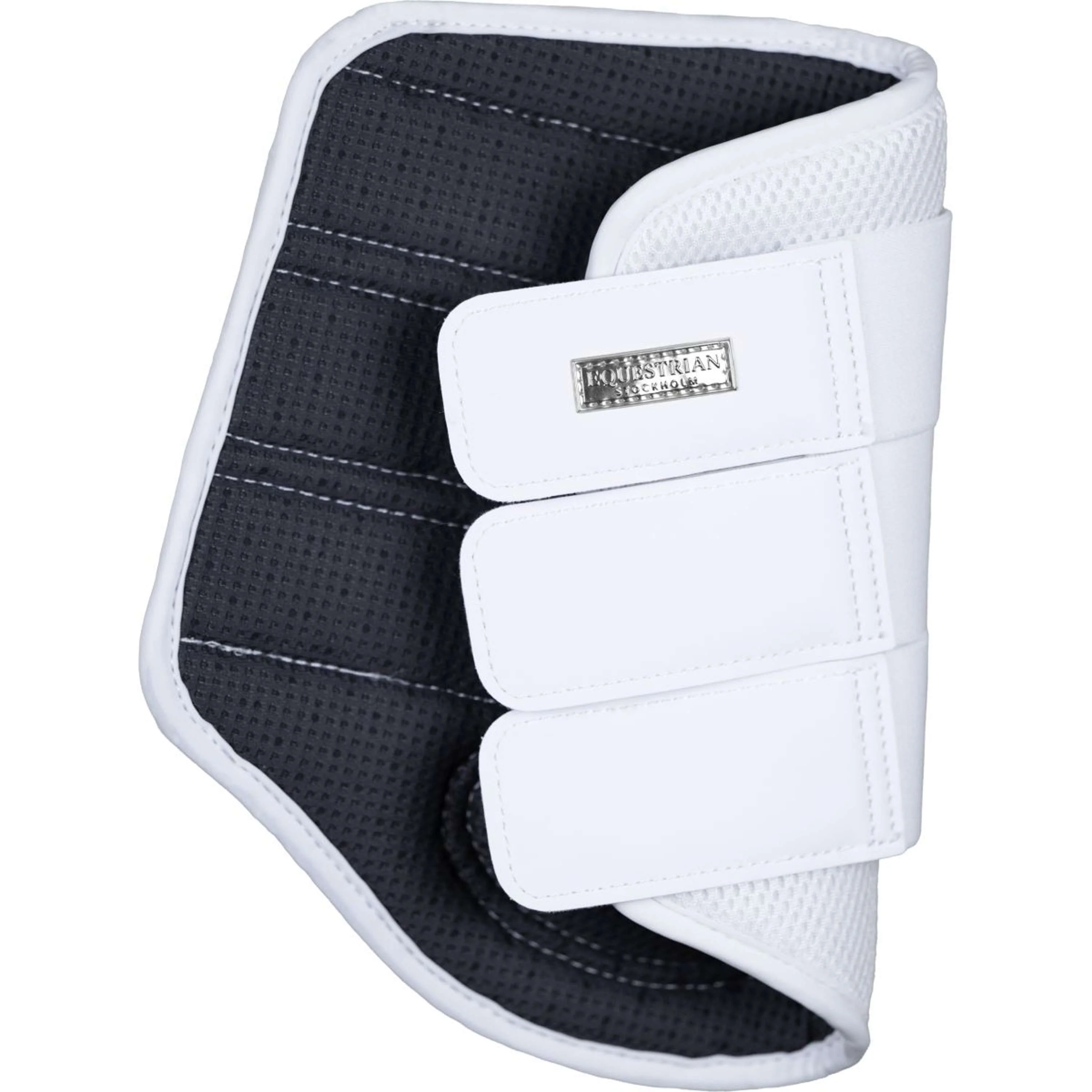 Equestrian Stockholm Gamaschen Classic Mesh White Silver - Image 4