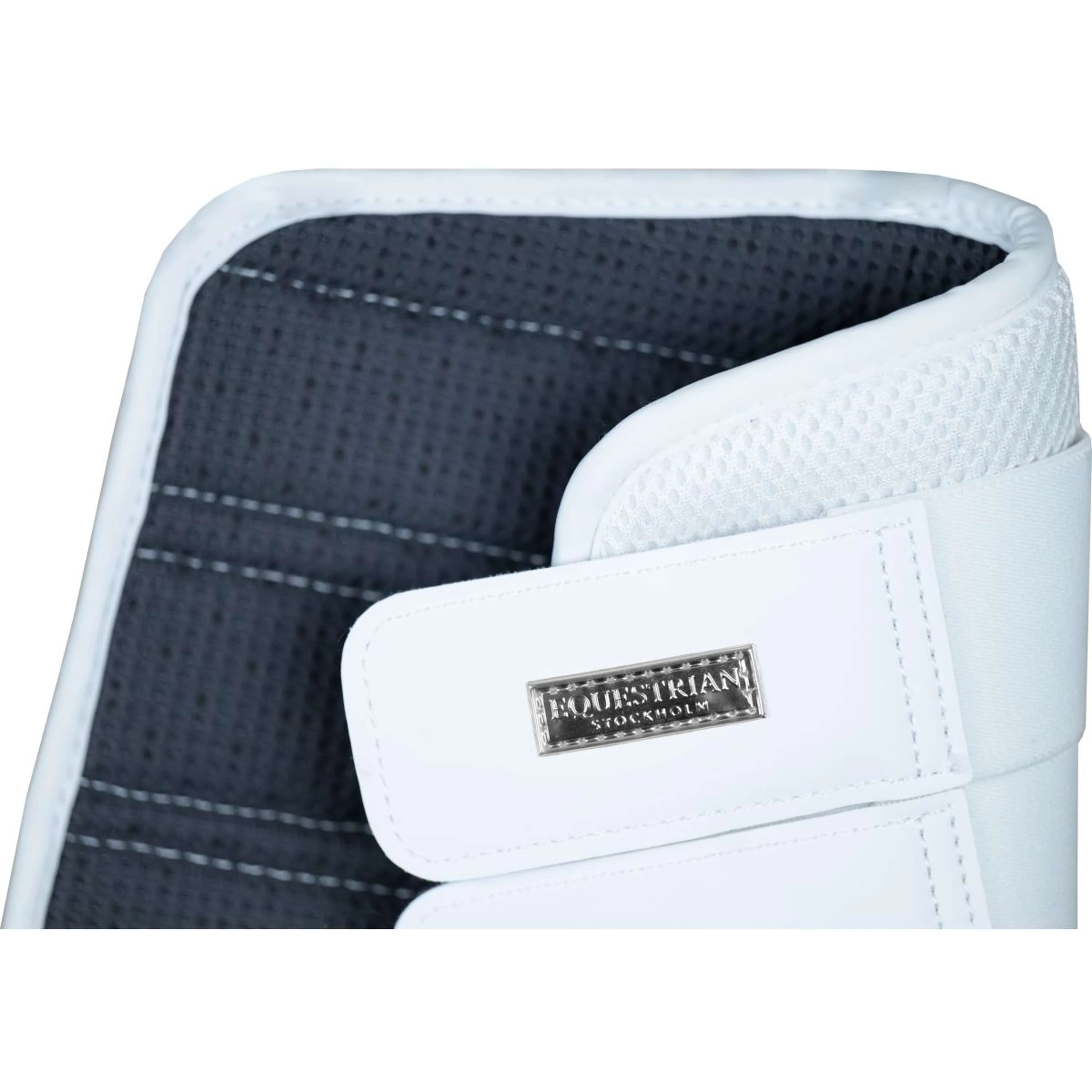 Equestrian Stockholm Gamaschen Classic Mesh White Silver - Image 5