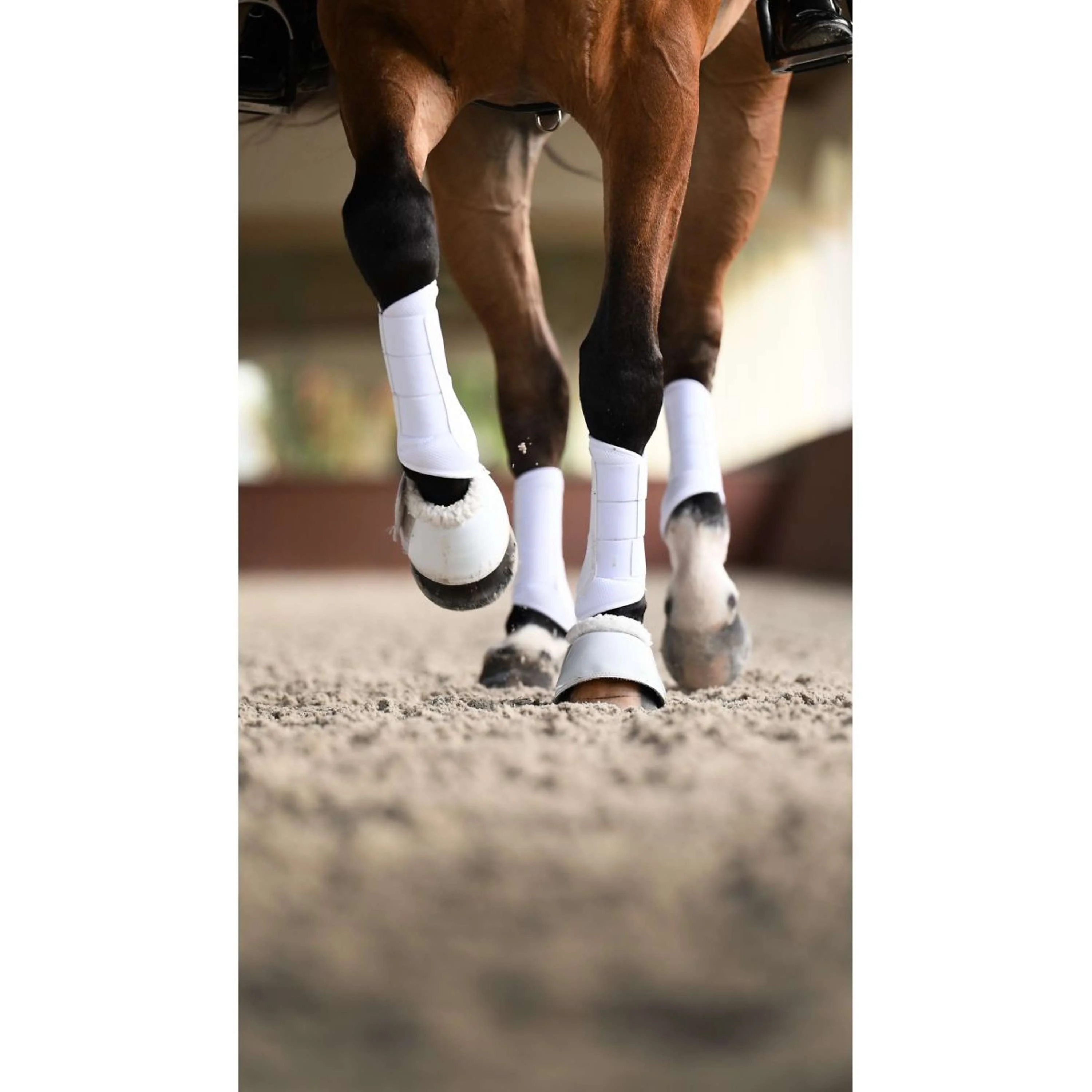 Equestrian Stockholm Gamaschen Classic Mesh White Silver - Image 9