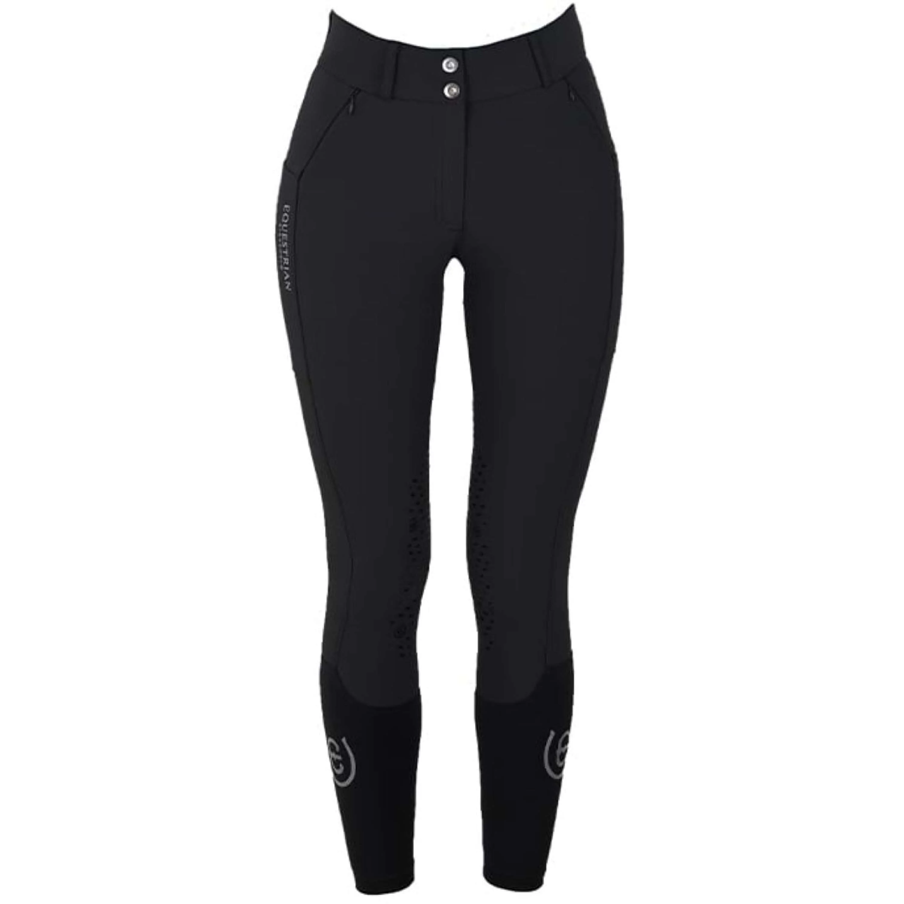 Equestrian Stockholm Reithose Elite Jump Schwarz