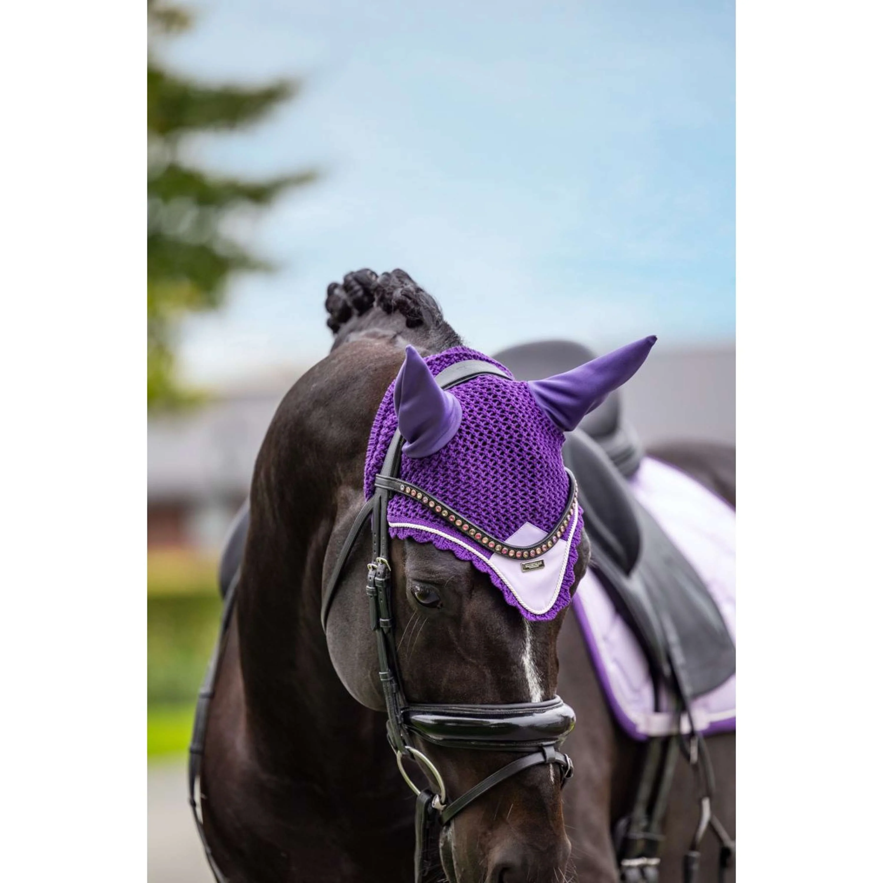 Equestrian Stockholm Fliegenhaube Lavendel - Image 2