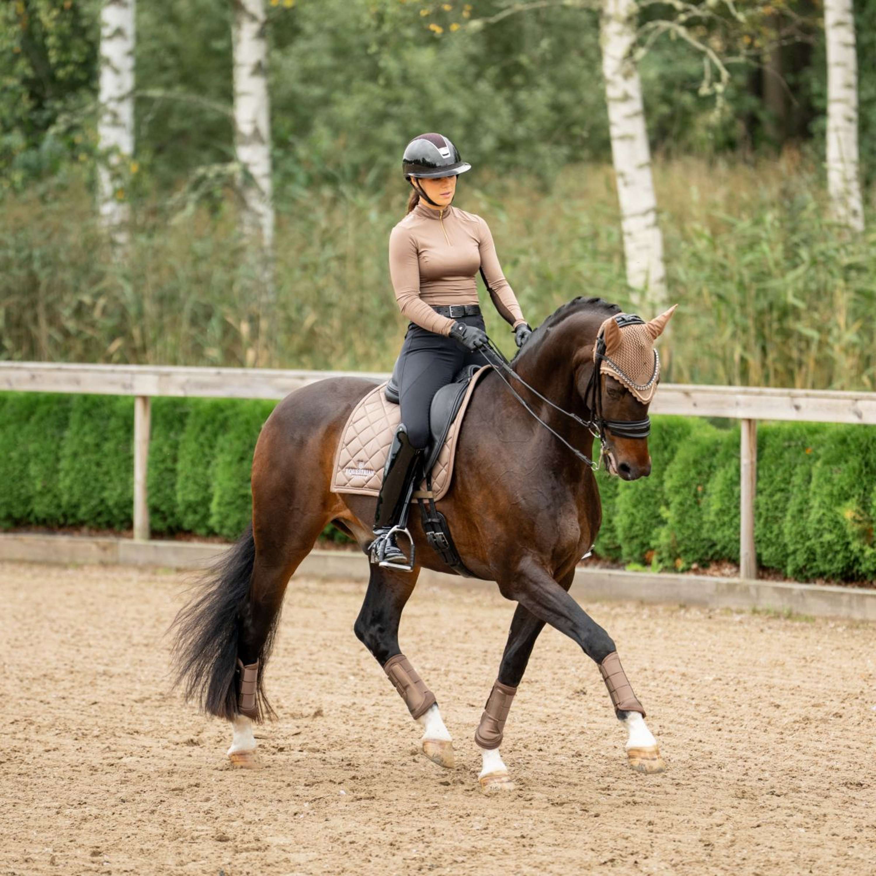 Equestrian Stockholm Schabracke Line Dressur Champagne - Image 5